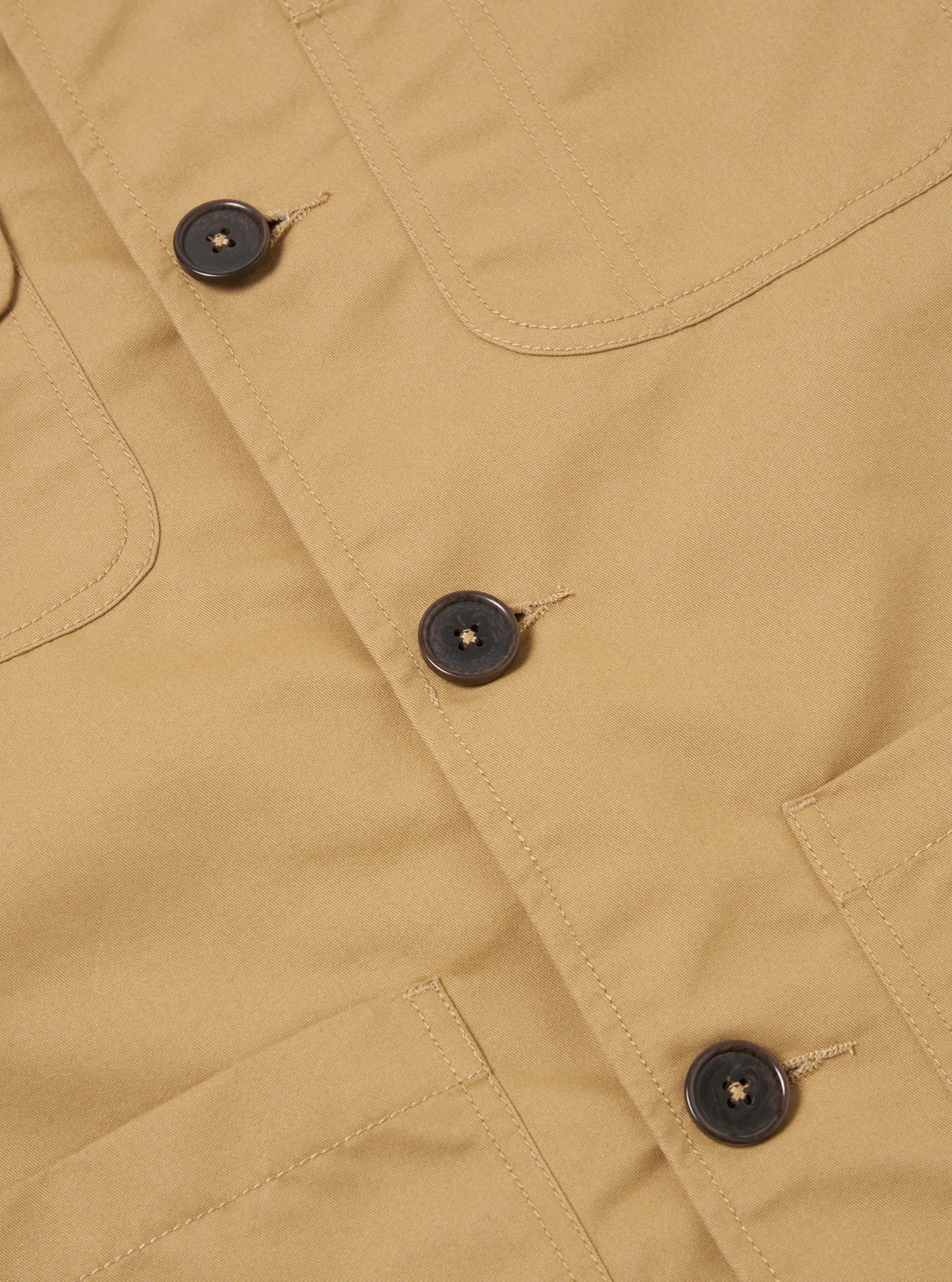 Universal Works Merchant Jacket in Sand Brushed Polytech sold by Universal Works product image thumbnail 4