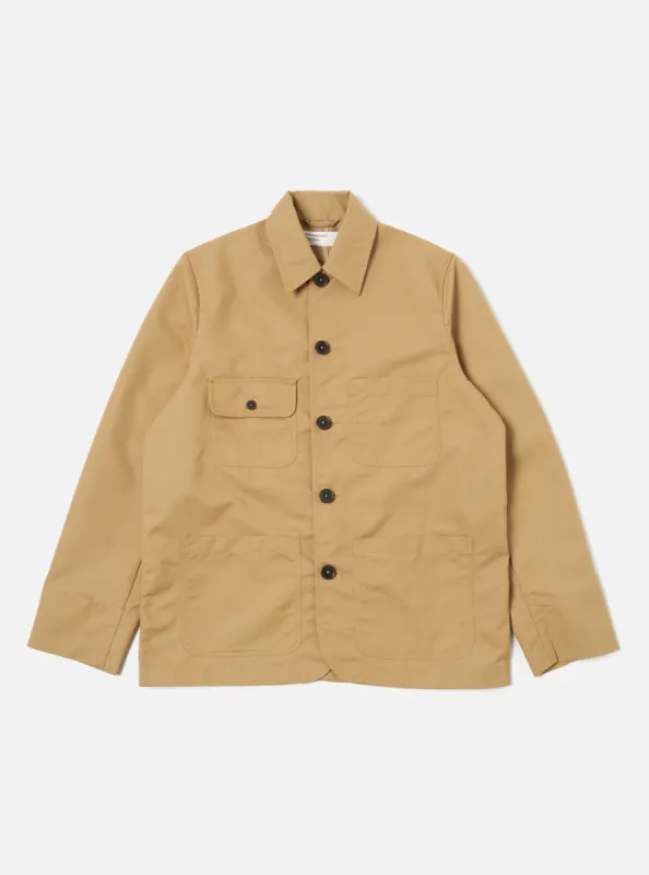 Universal Works Merchant Jacket in Sand Brushed Polytech sold by Universal Works