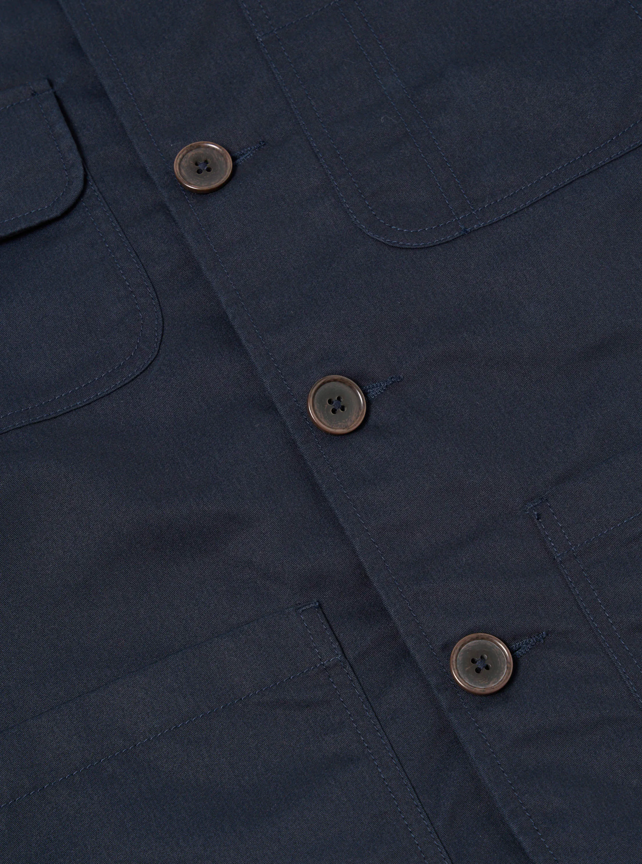 Universal Works Merchant Jacket in Navy Brushed Polytech sold by Universal Works product image thumbnail 4