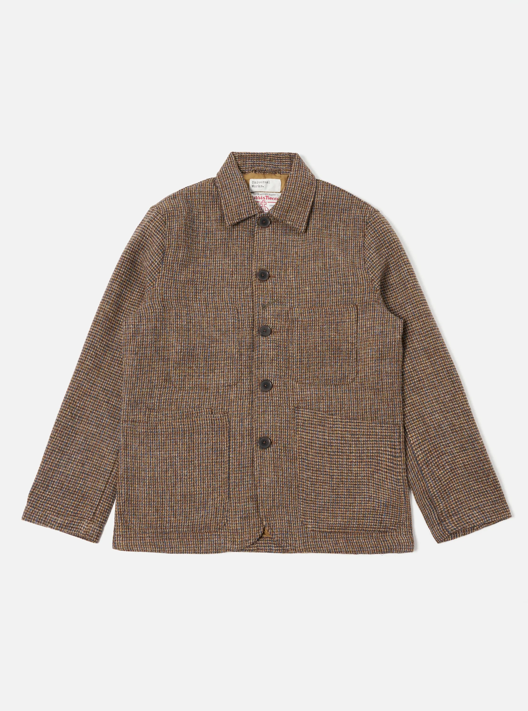 Universal Works Bakers Jacket in Brown Harris Tweed Plaid sold by Universal Works product image thumbnail 2