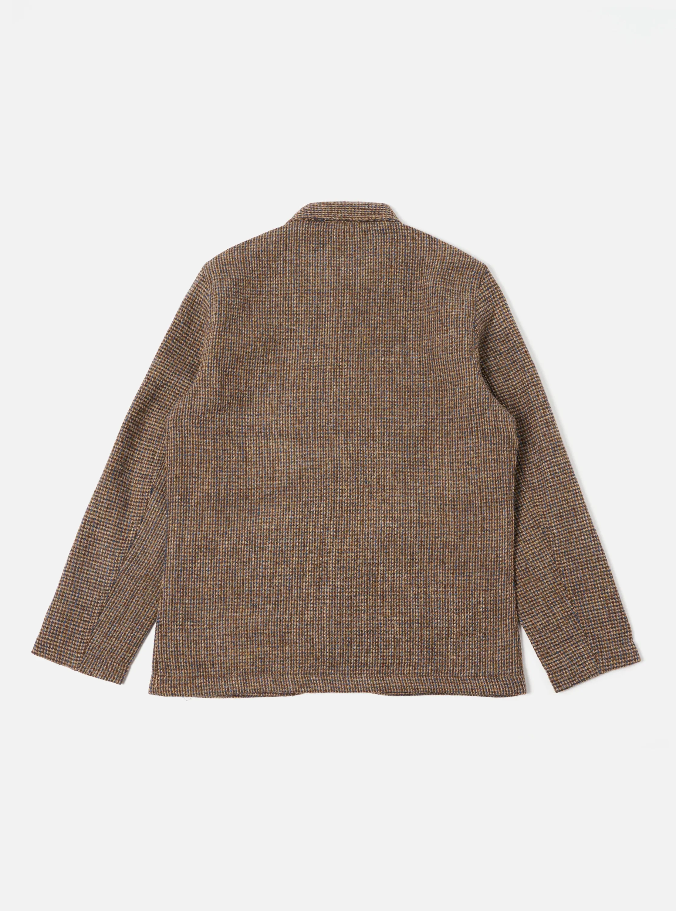 Universal Works Bakers Jacket in Brown Harris Tweed Plaid sold by Universal Works product image thumbnail 3