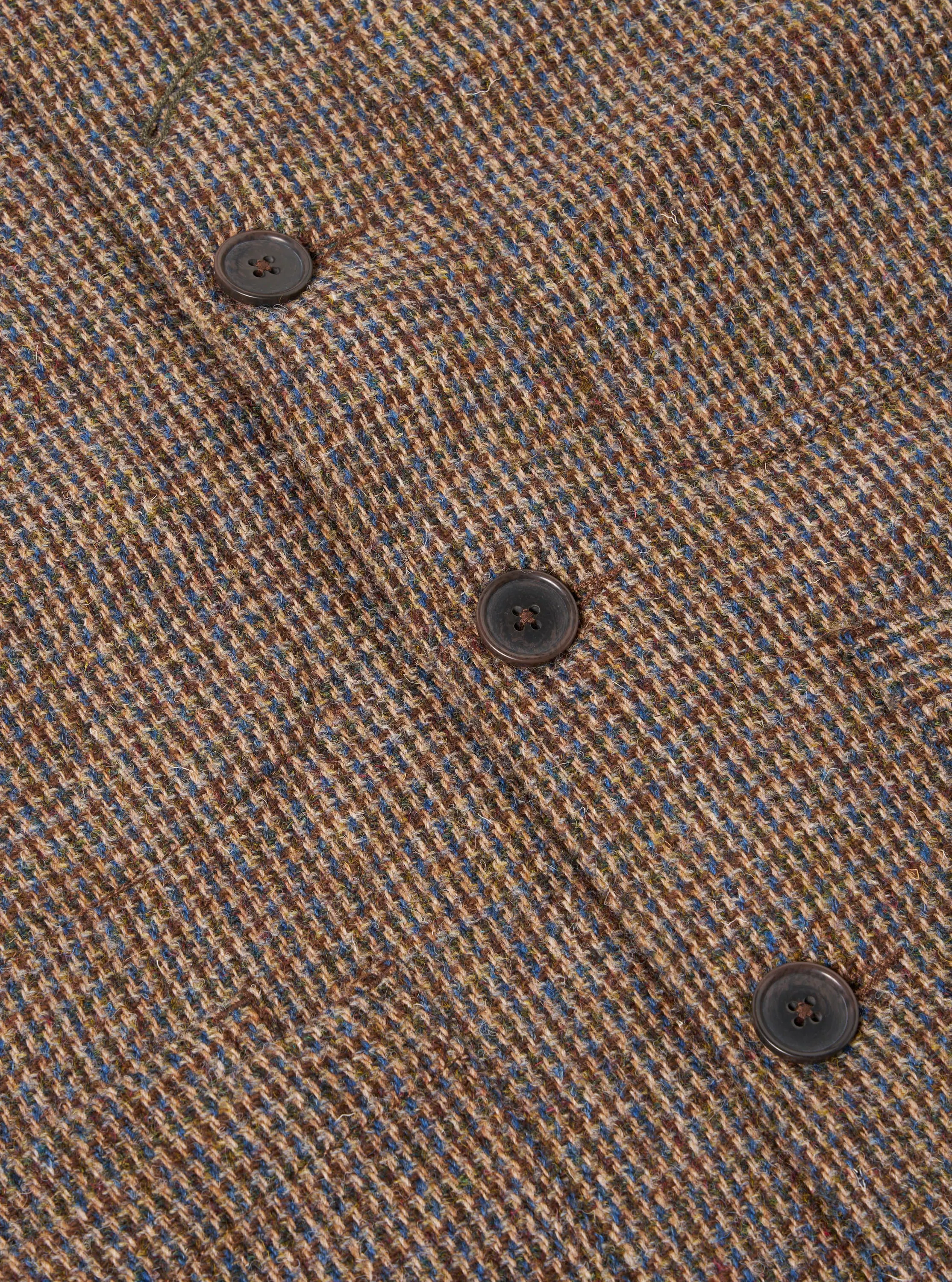 Universal Works Bakers Jacket in Brown Harris Tweed Plaid sold by Universal Works product image thumbnail 5