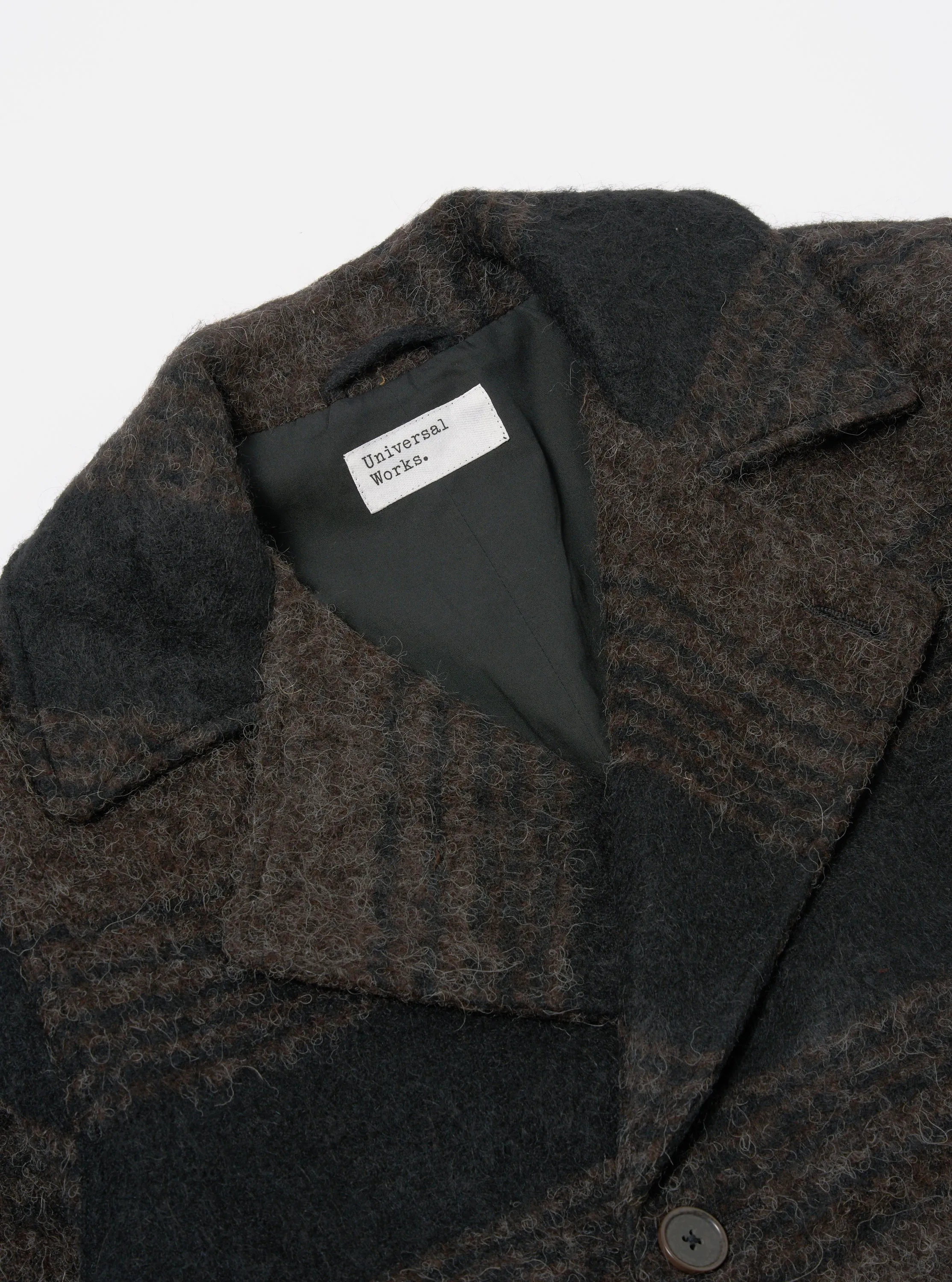 Universal Works Peacoat in Brown/Black Alpaca Recycled Mix sold by Universal Works product image thumbnail 3