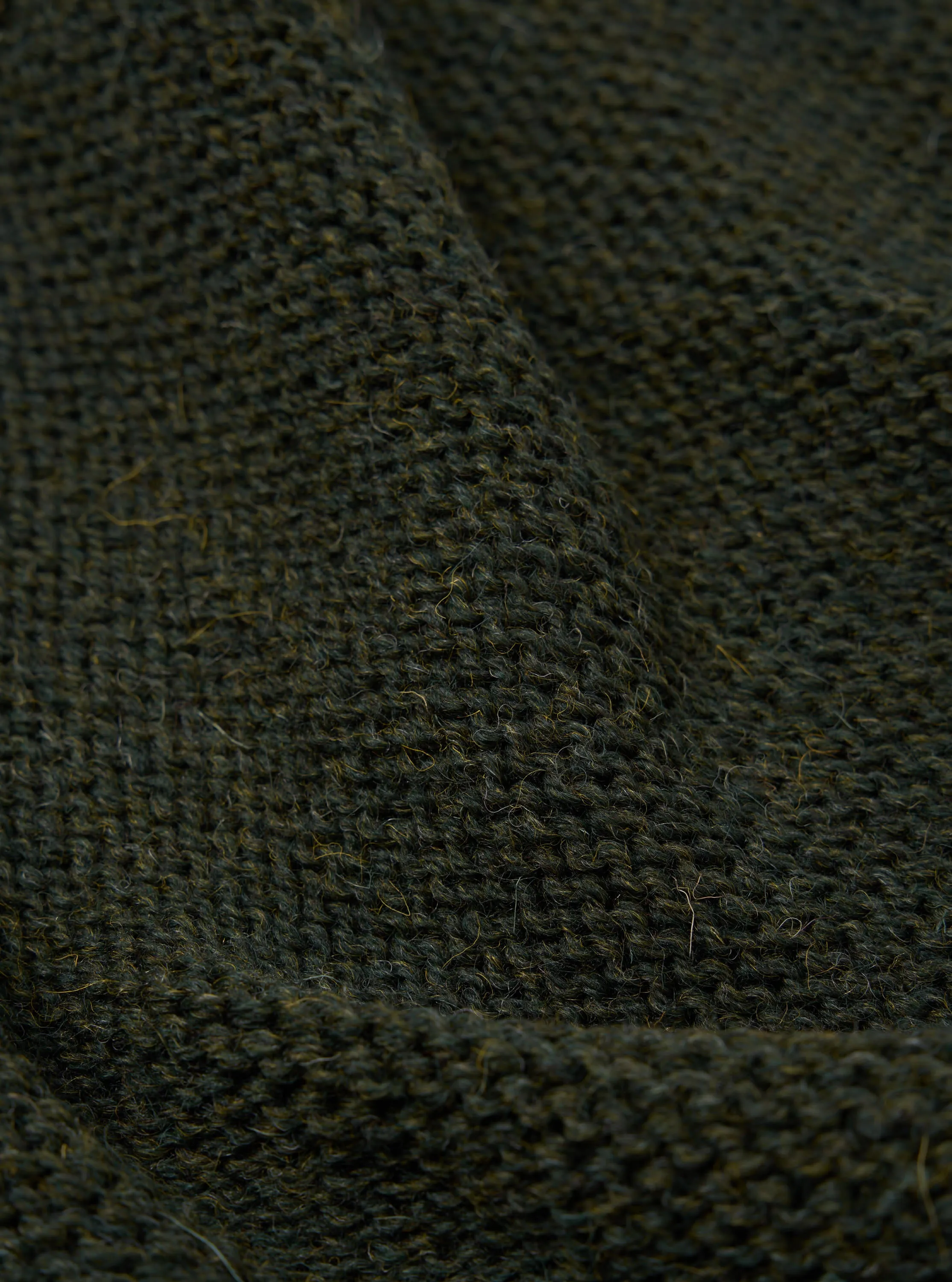 Universal Works Wool Scarf in Olive/Natural British Wool sold by Universal Works product image thumbnail 3