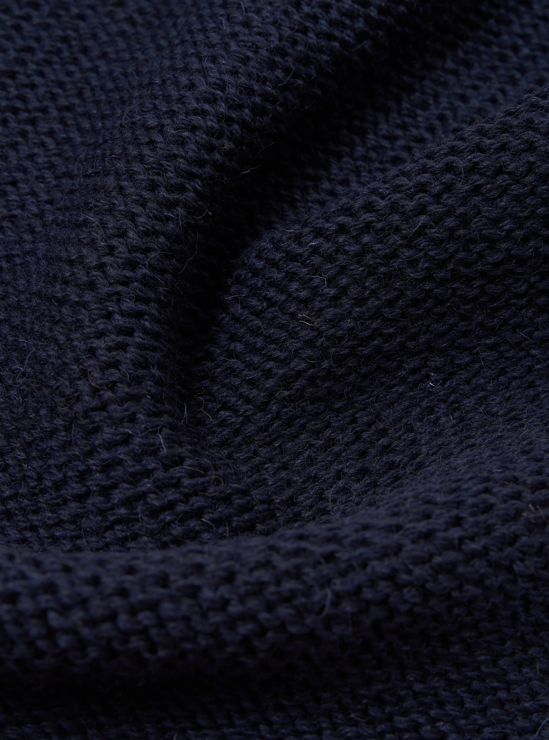 Universal Works Wool Scarf in Navy/Ecru British Wool sold by Universal Works product image thumbnail 3