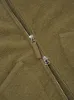 Universal Works Zip Waistcoat in Lovat Wool Fleece sold by Universal Works