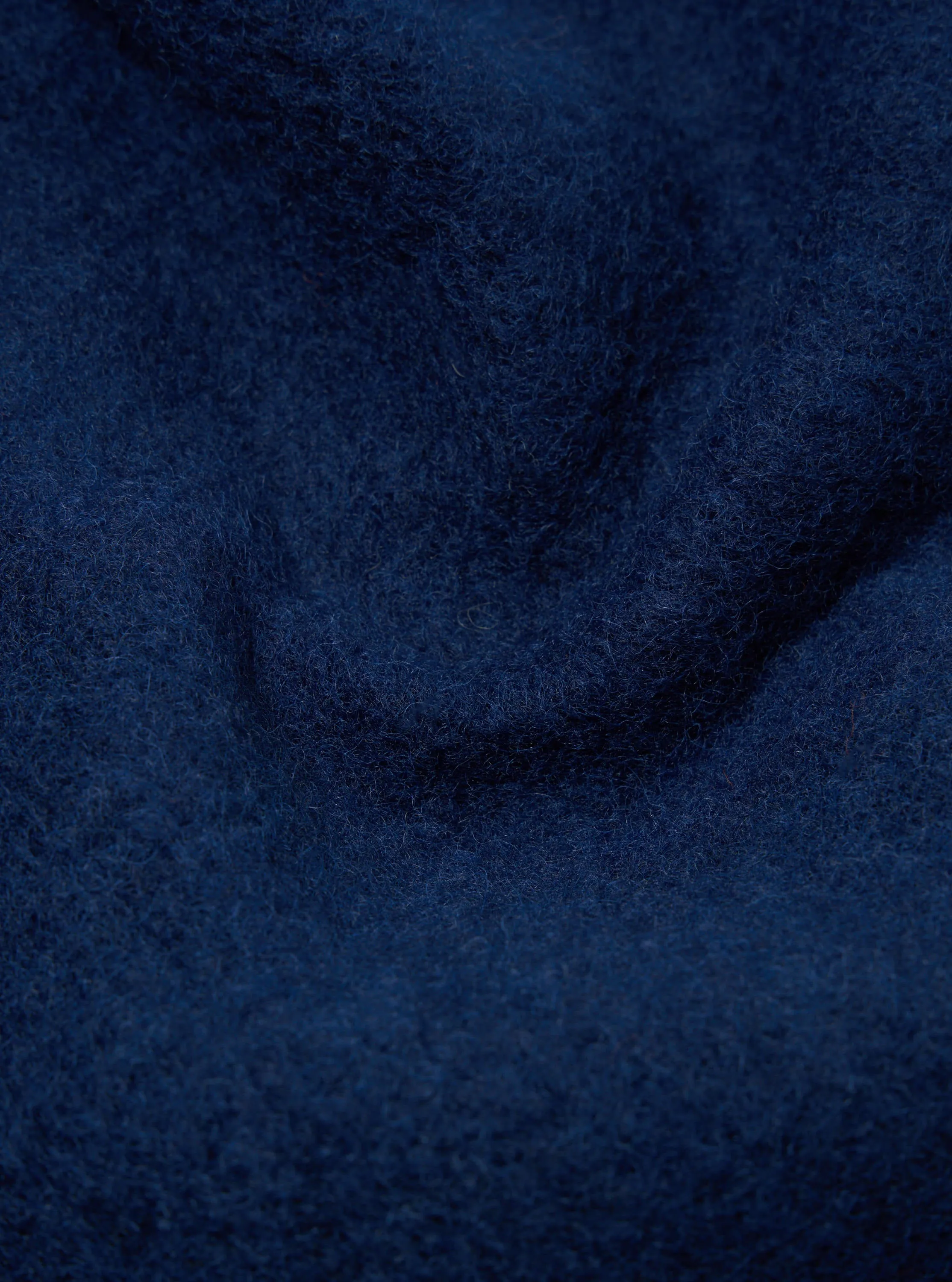 Universal Works Zip Waistcoat in Indigo Wool Fleece sold by Universal Works product image thumbnail 5