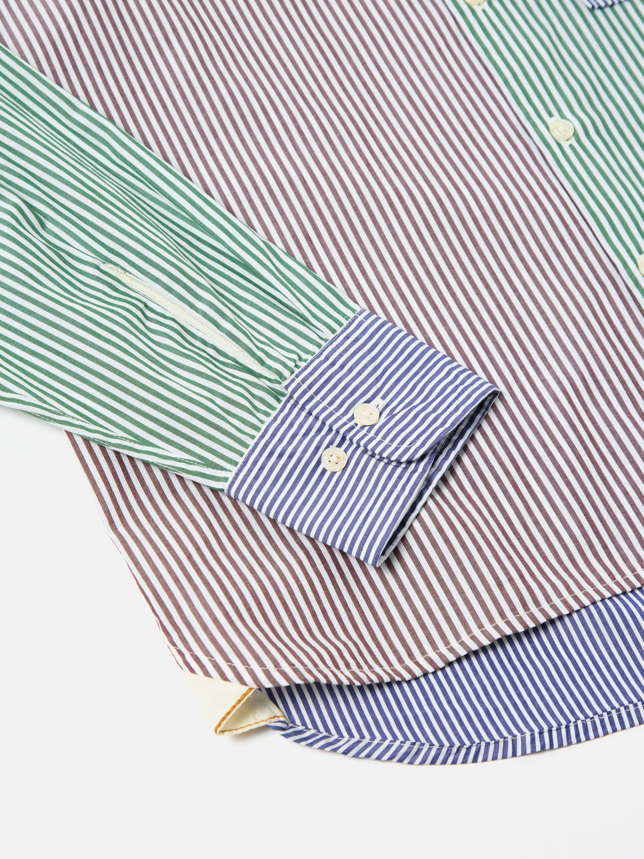 Universal Works Square Pocket Shirt in Multi Classic Stripes sold by Universal Works product image thumbnail 5