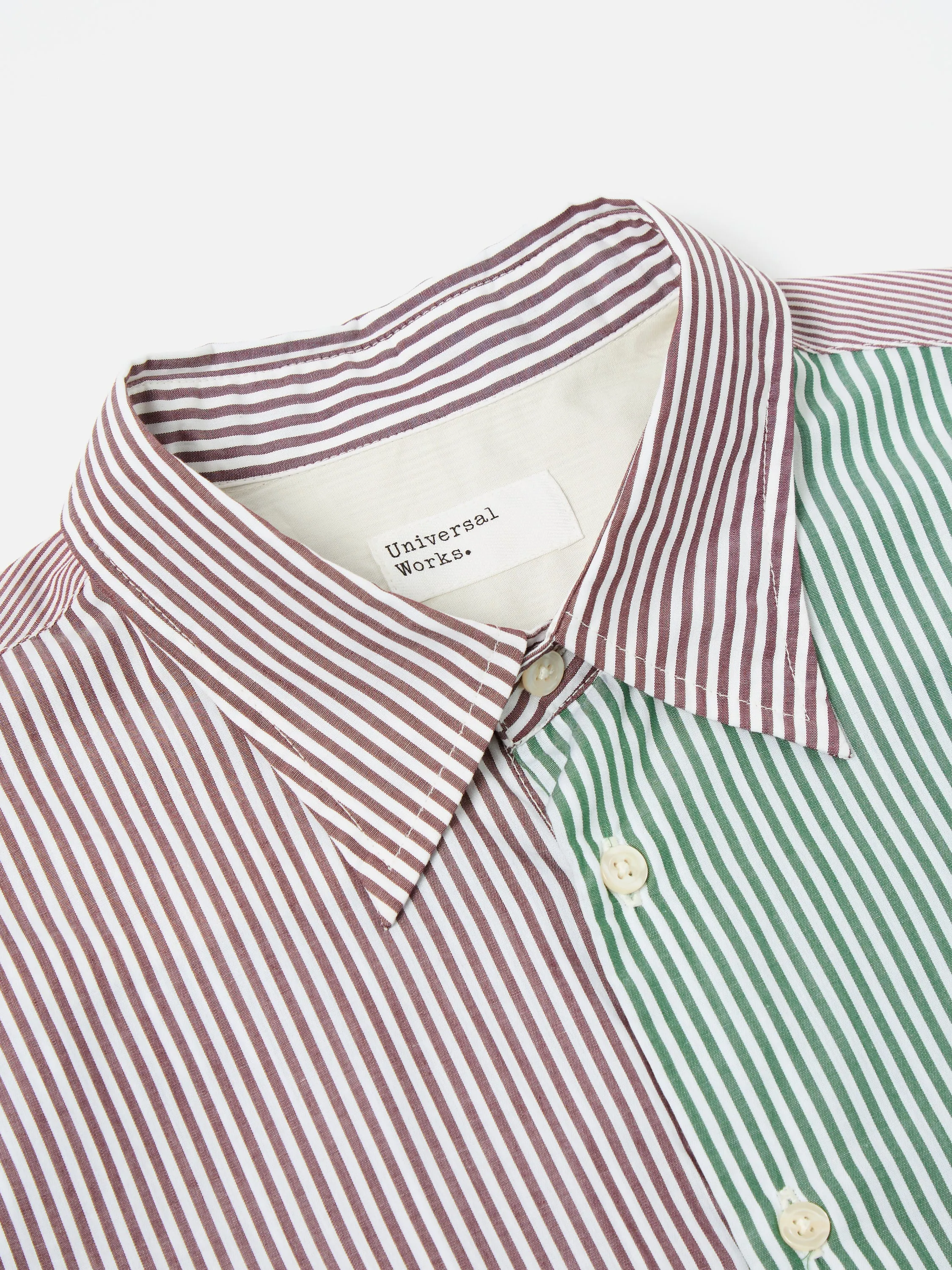 Universal Works Square Pocket Shirt in Multi Classic Stripes sold by Universal Works product image thumbnail 3