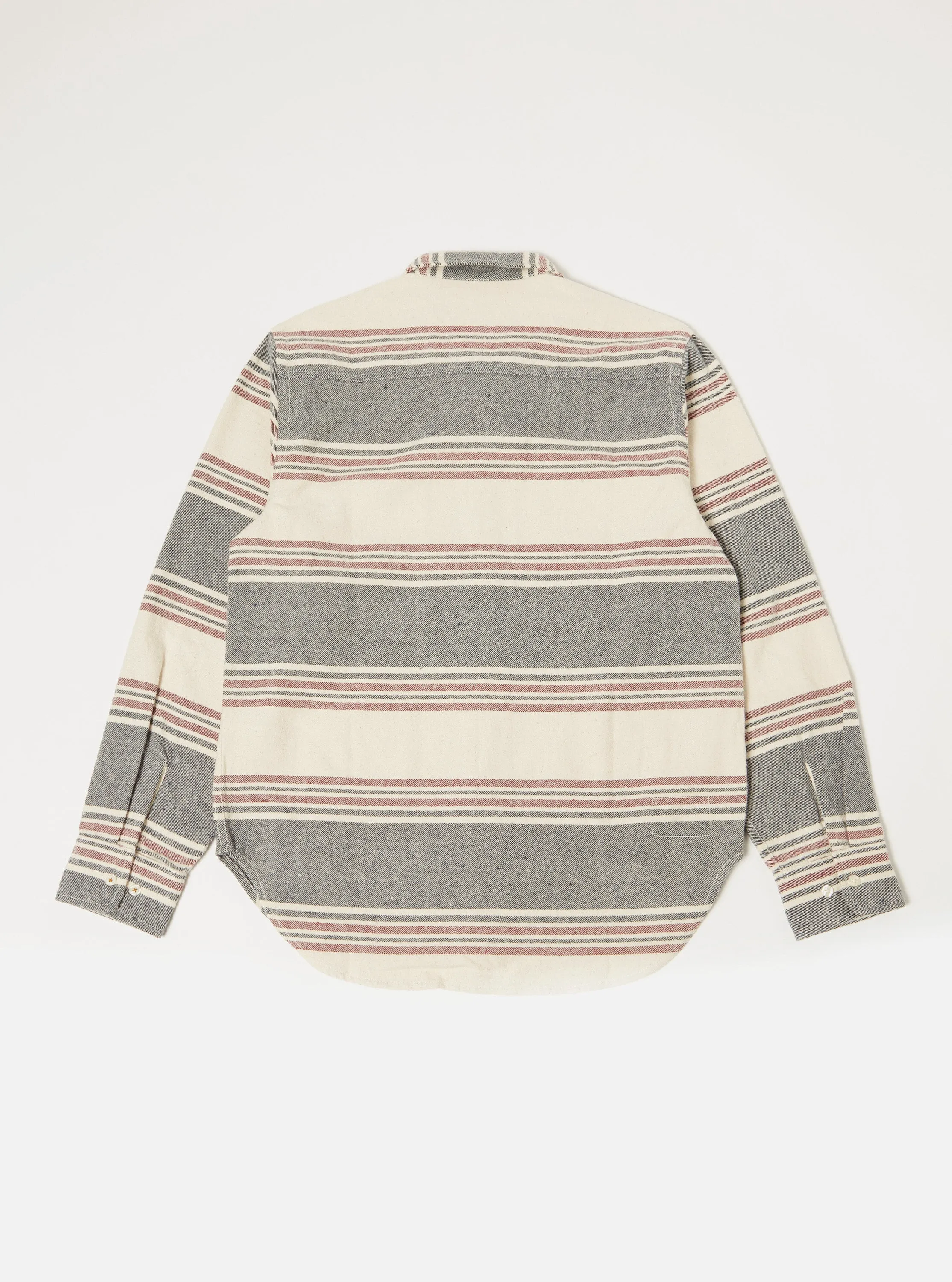 Universal Works Work Shirt in Ecru Brushed Stripe sold by Universal Works product image thumbnail 2