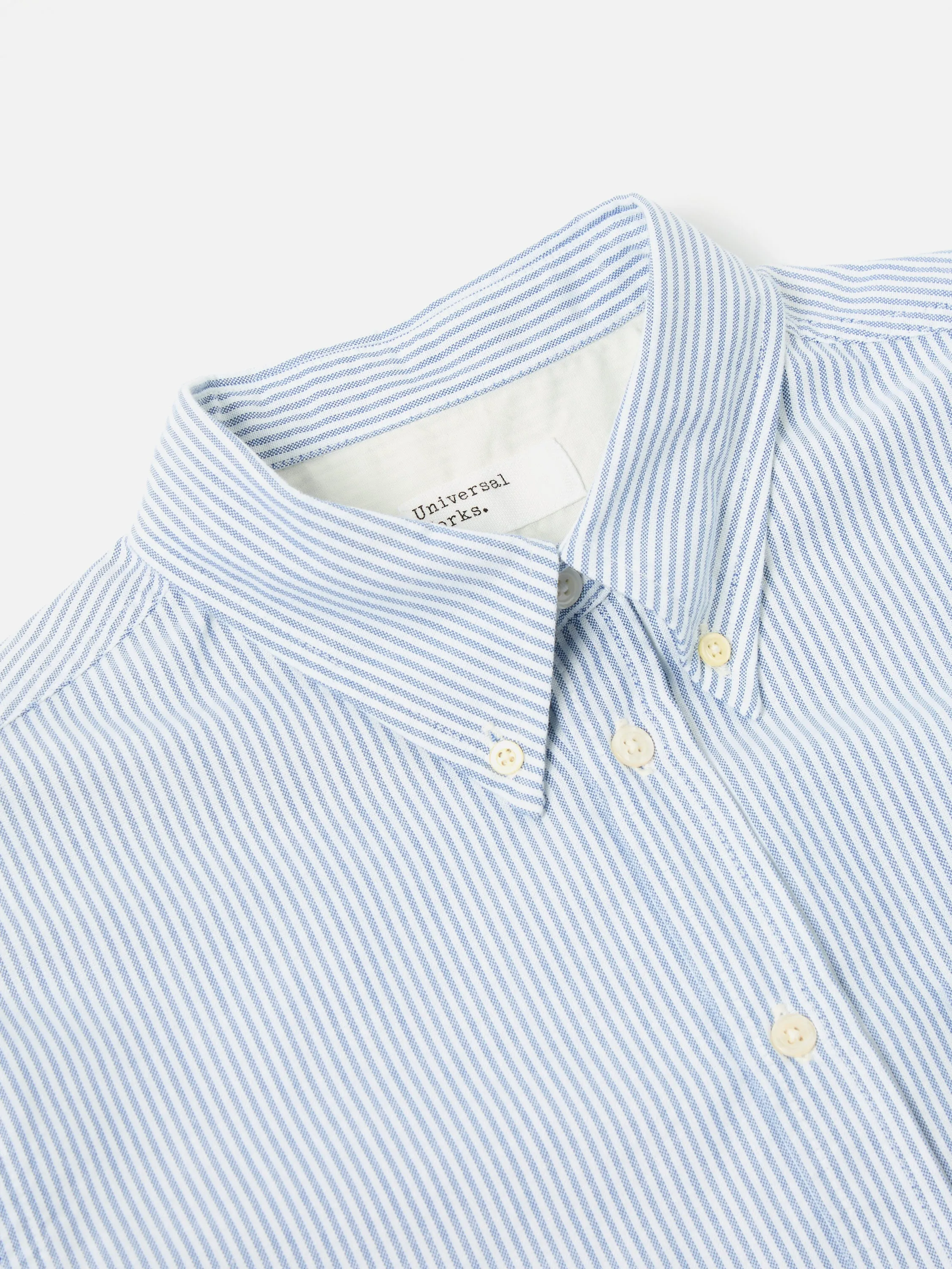 Universal Works Daybrook Shirt in Blue Oxford Stripe sold by Universal Works product image thumbnail 4