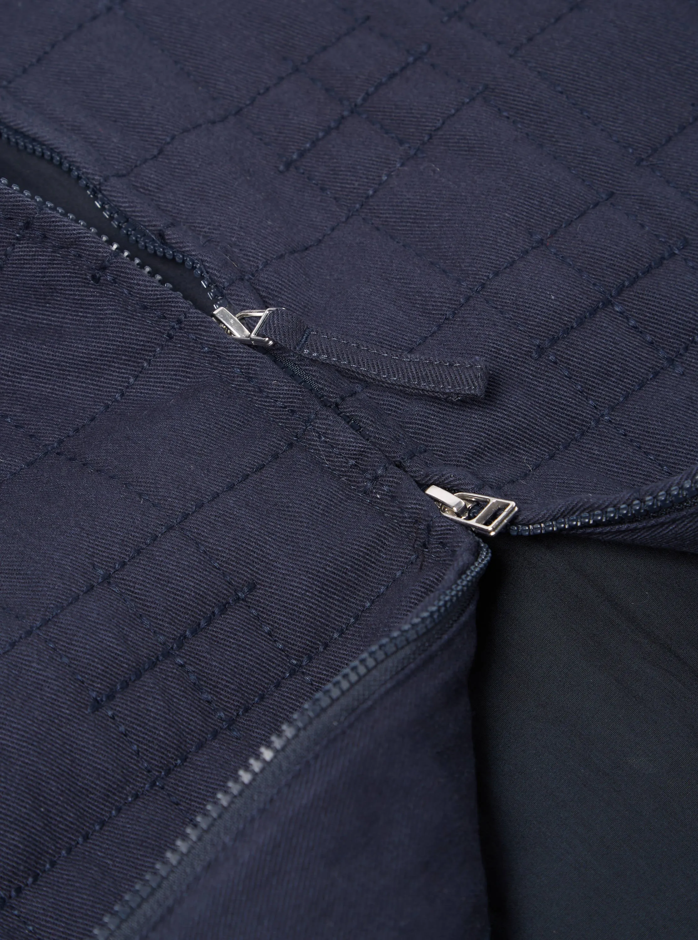 Universal Works Quilt Gower Jacket in Navy Winter Twill sold by Universal Works product image thumbnail 4