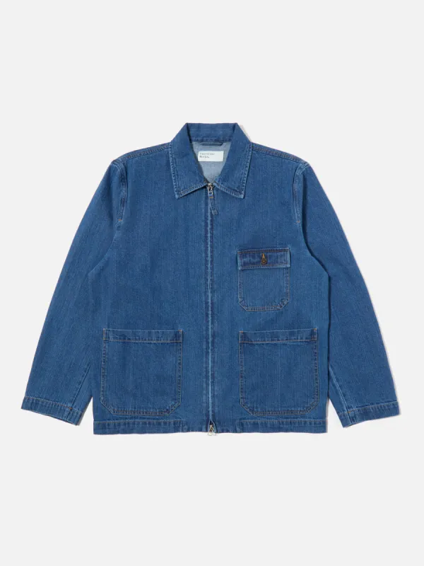 Universal Works Gower Jacket in Indigo RC Denim made by Universal Works