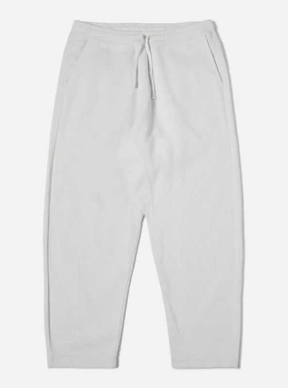 Universal Works Braga Pant in Ecru 6 Wale Corduroy sold by Universal Works