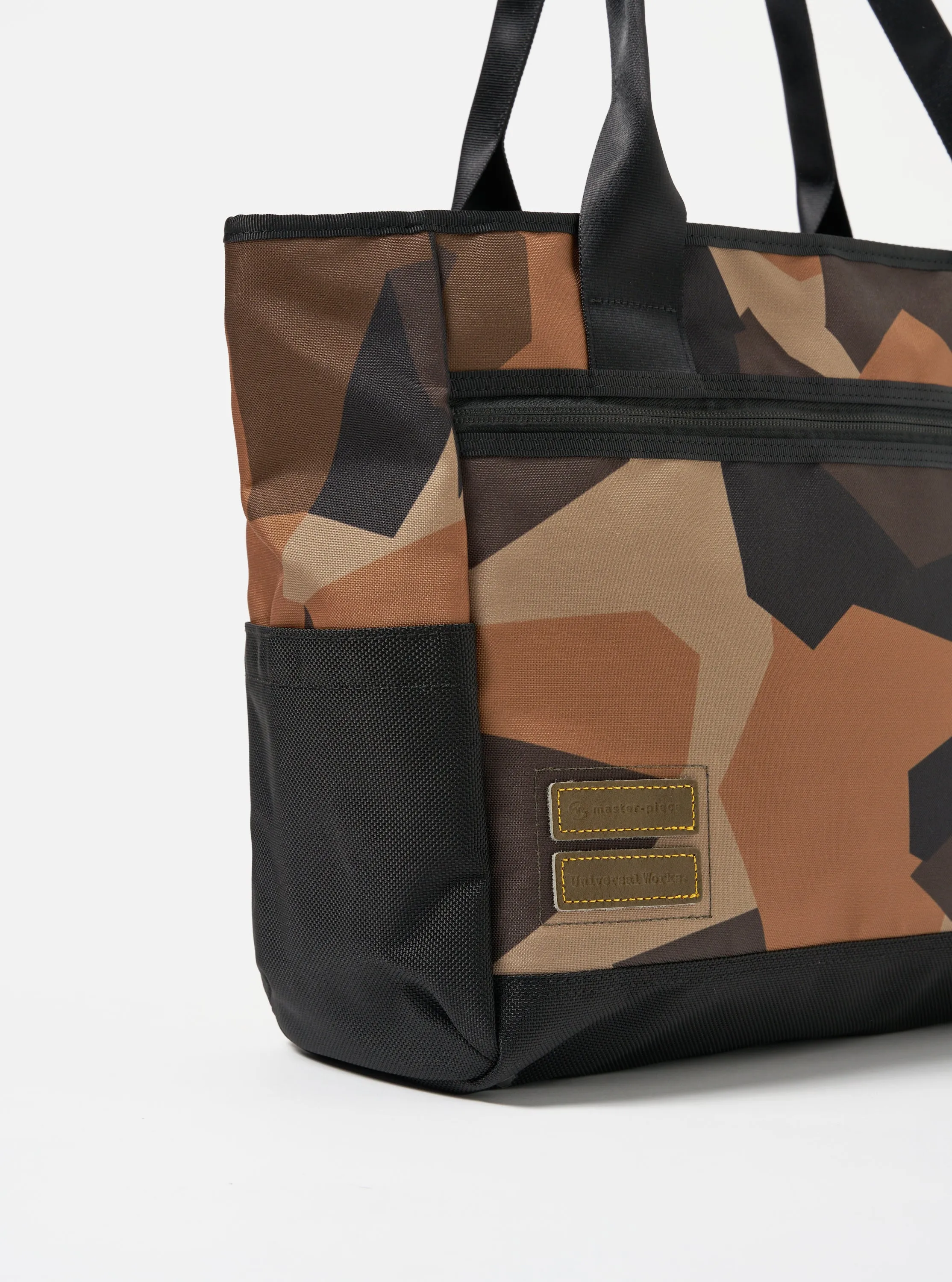 master-piece x Universal Works Tote Bag in Camo Recycled Tech Canvas sold by Universal Works product image thumbnail 2