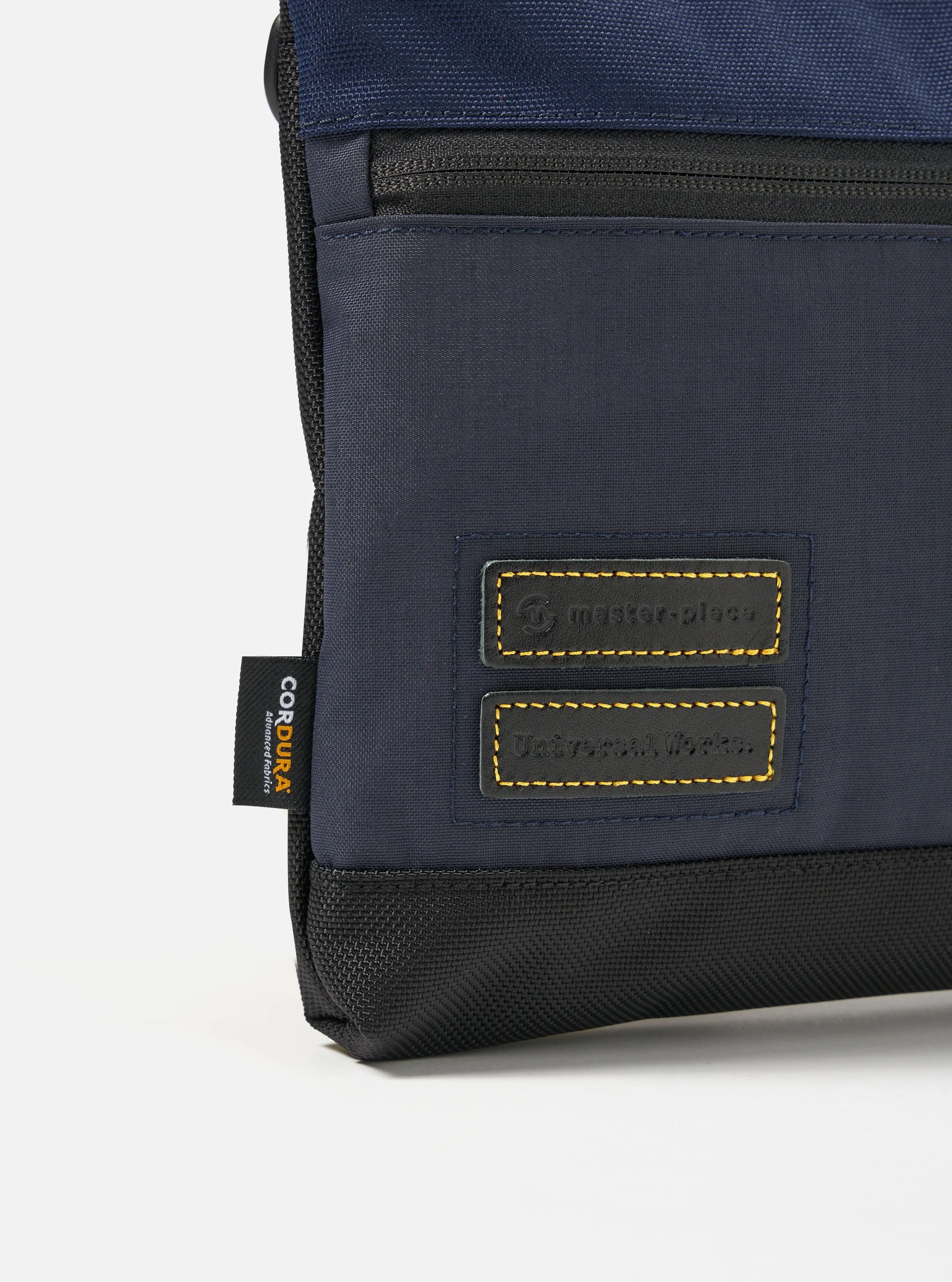 master-piece x Universal Works Shoulder Bag in Navy Recycled Tech Canvas sold by Universal Works product image thumbnail 4