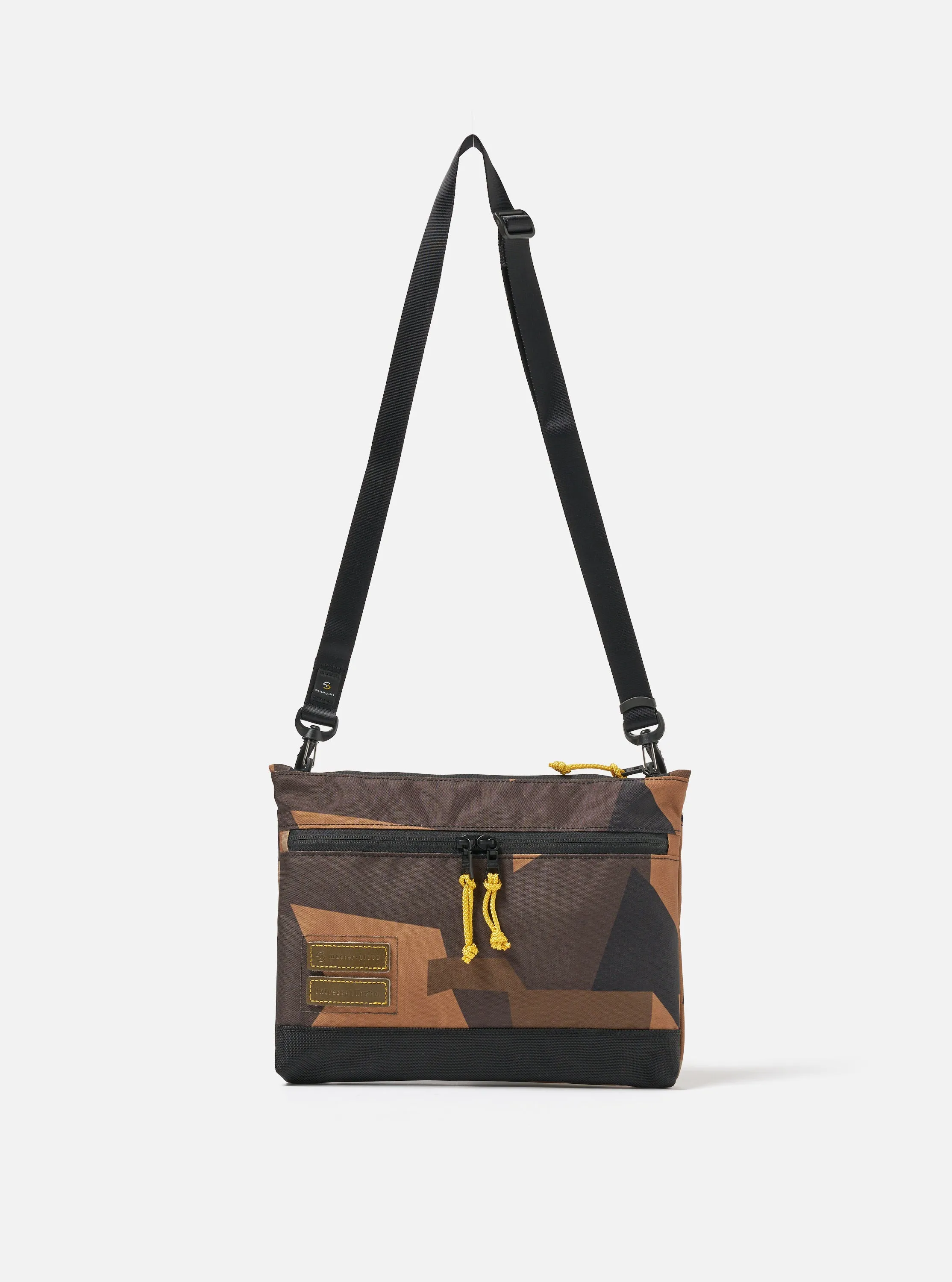 master-piece x Universal Works Shoulder Bag in Camo Recycled Tech Canvas sold by Universal Works