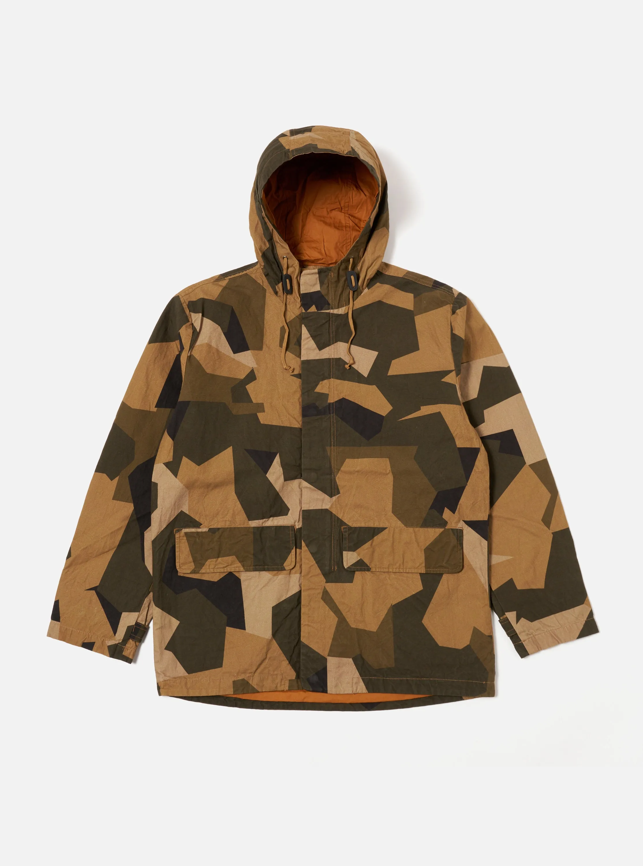 master-piece x Universal Works Stanedge Jacket in Brown Swedish Camo sold by Universal Works