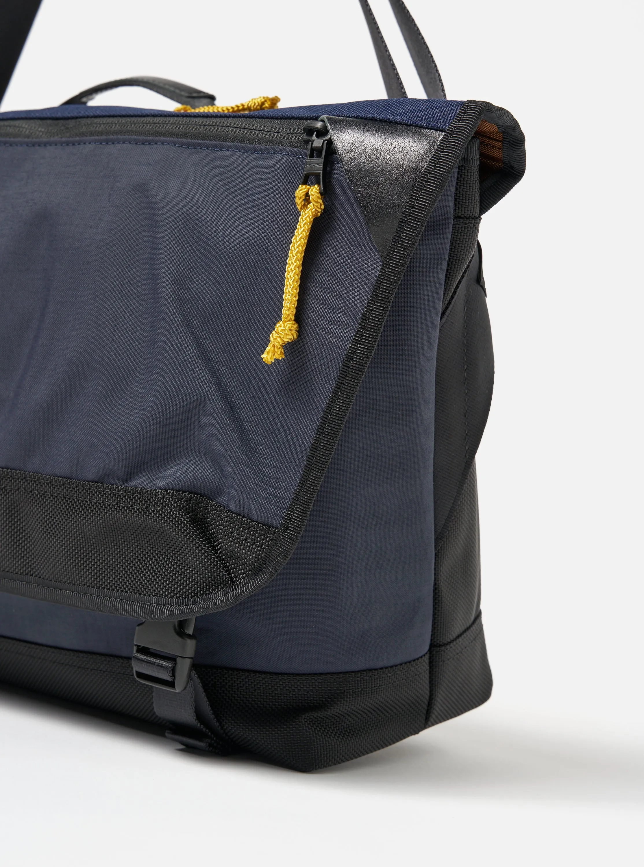 master-piece x Universal Works Courier Bag in Navy Recycled Tech Canvas sold by Universal Works product image thumbnail 5