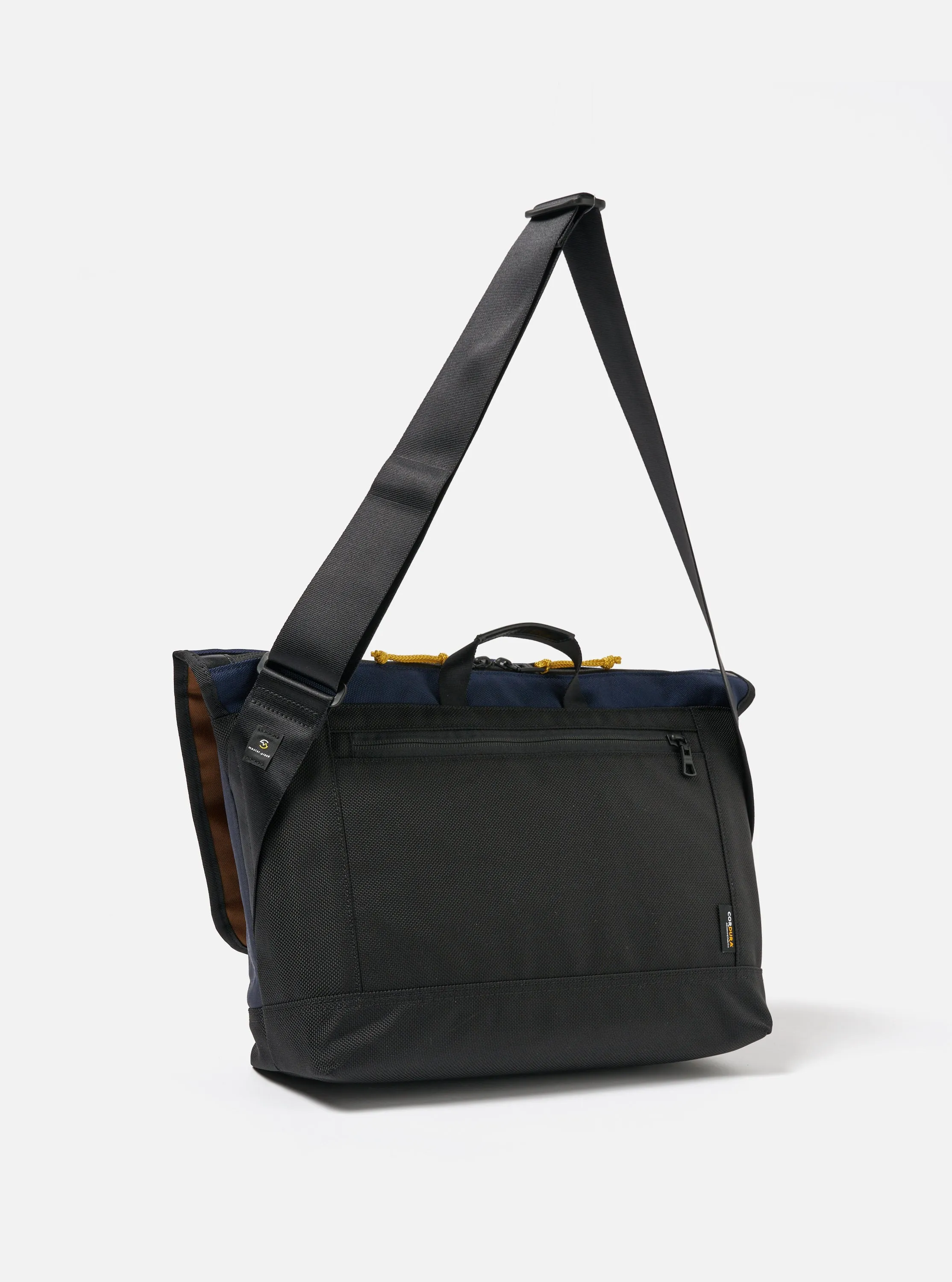 master-piece x Universal Works Courier Bag in Navy Recycled Tech Canvas sold by Universal Works product image thumbnail 2