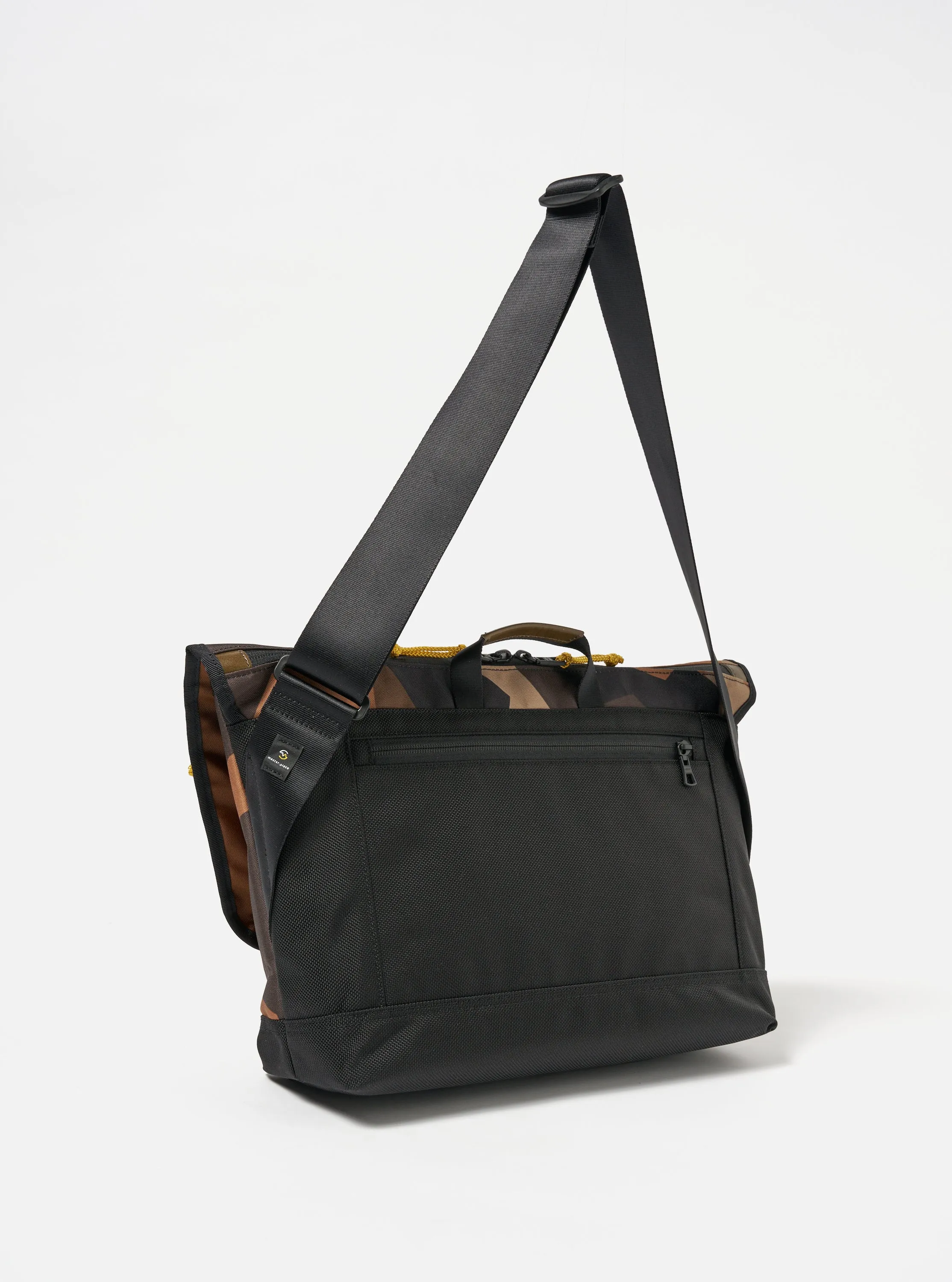 master-piece x Universal Works Courier Bag in Camo Recycled Tech Canvas sold by Universal Works product image thumbnail 2