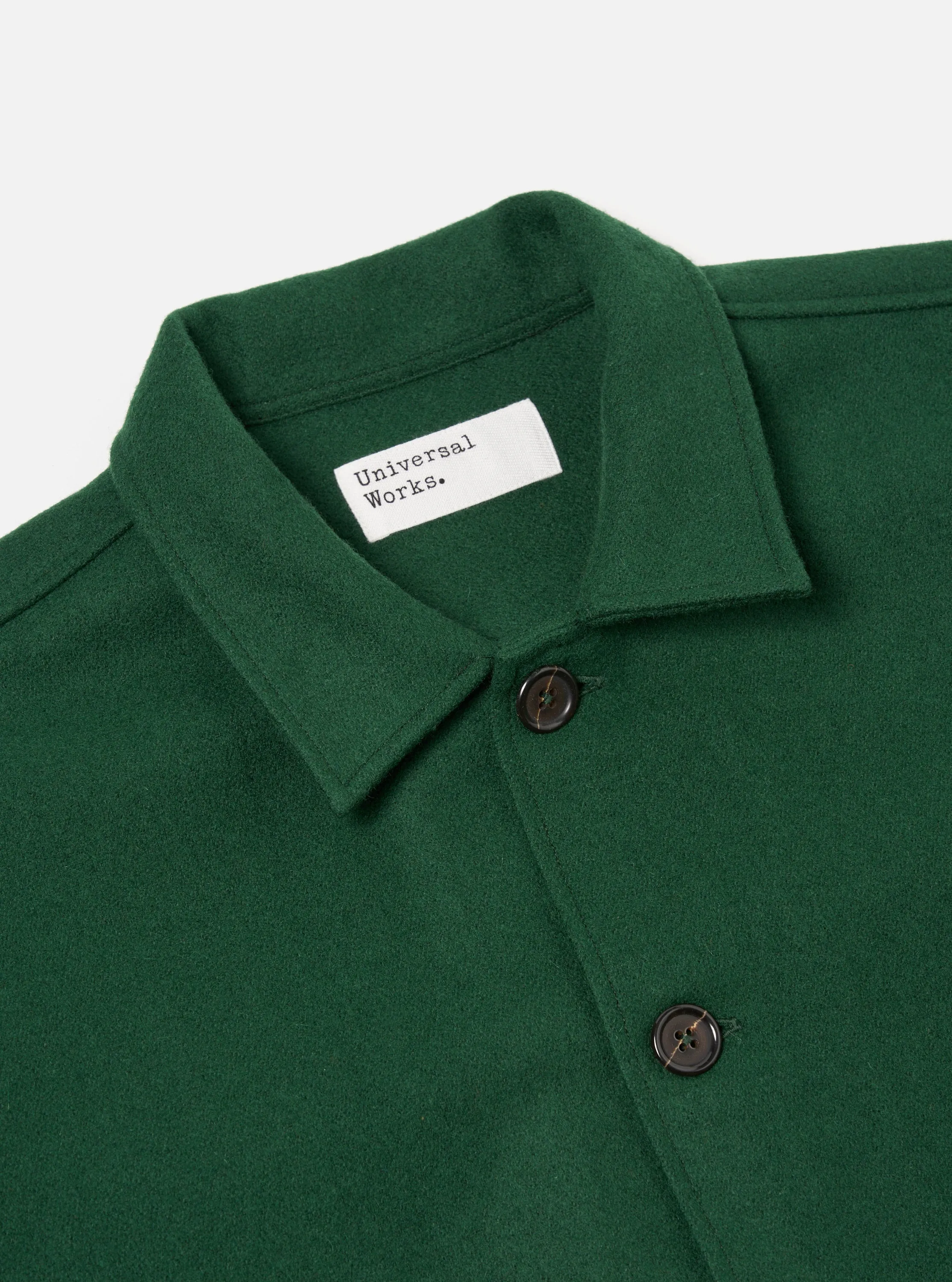 Universal Works Easy Jacket in Green Melton sold by Universal Works product image thumbnail 3