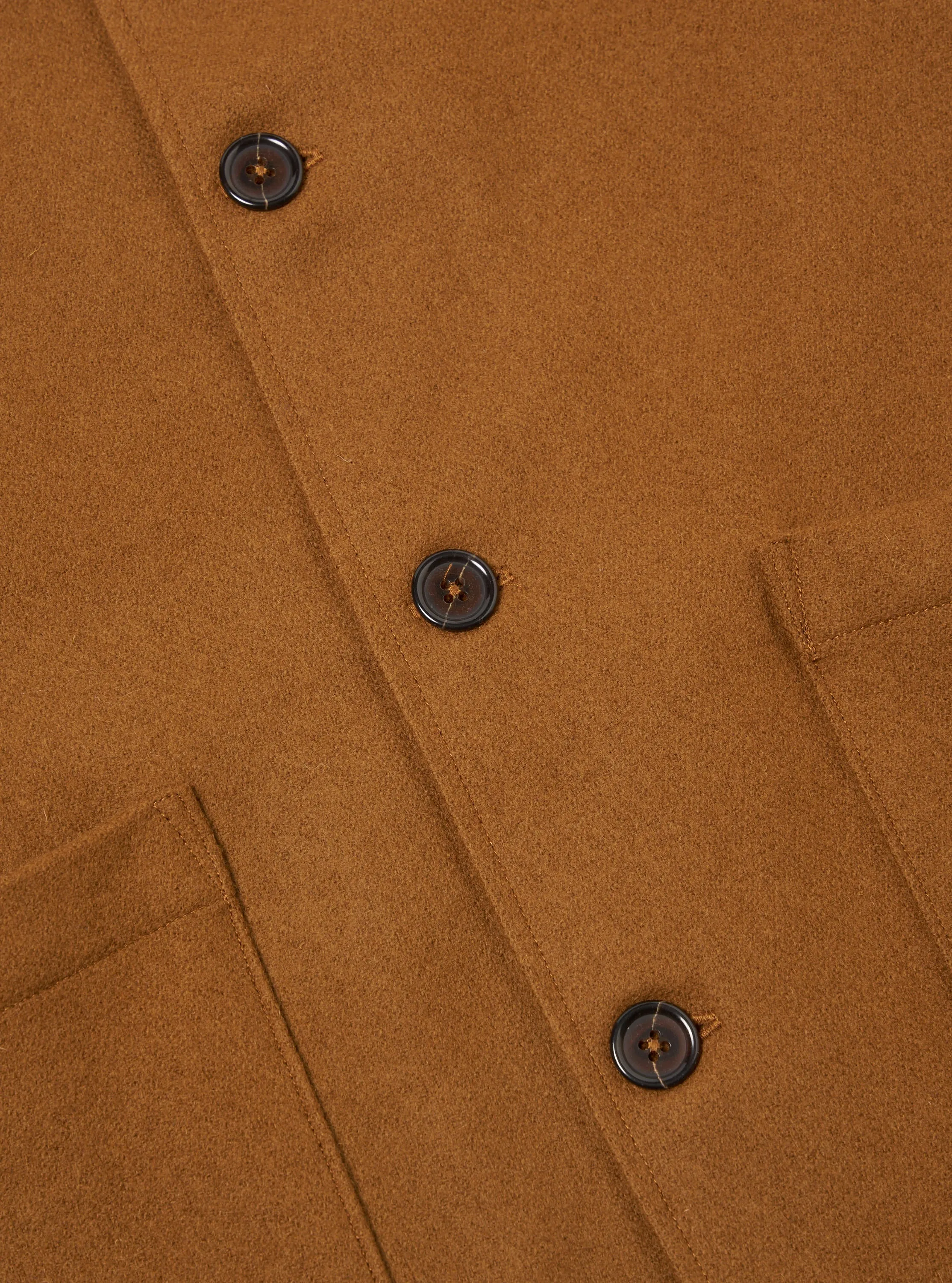 Universal Works Easy Jacket in Camel Melton sold by Universal Works product image thumbnail 5