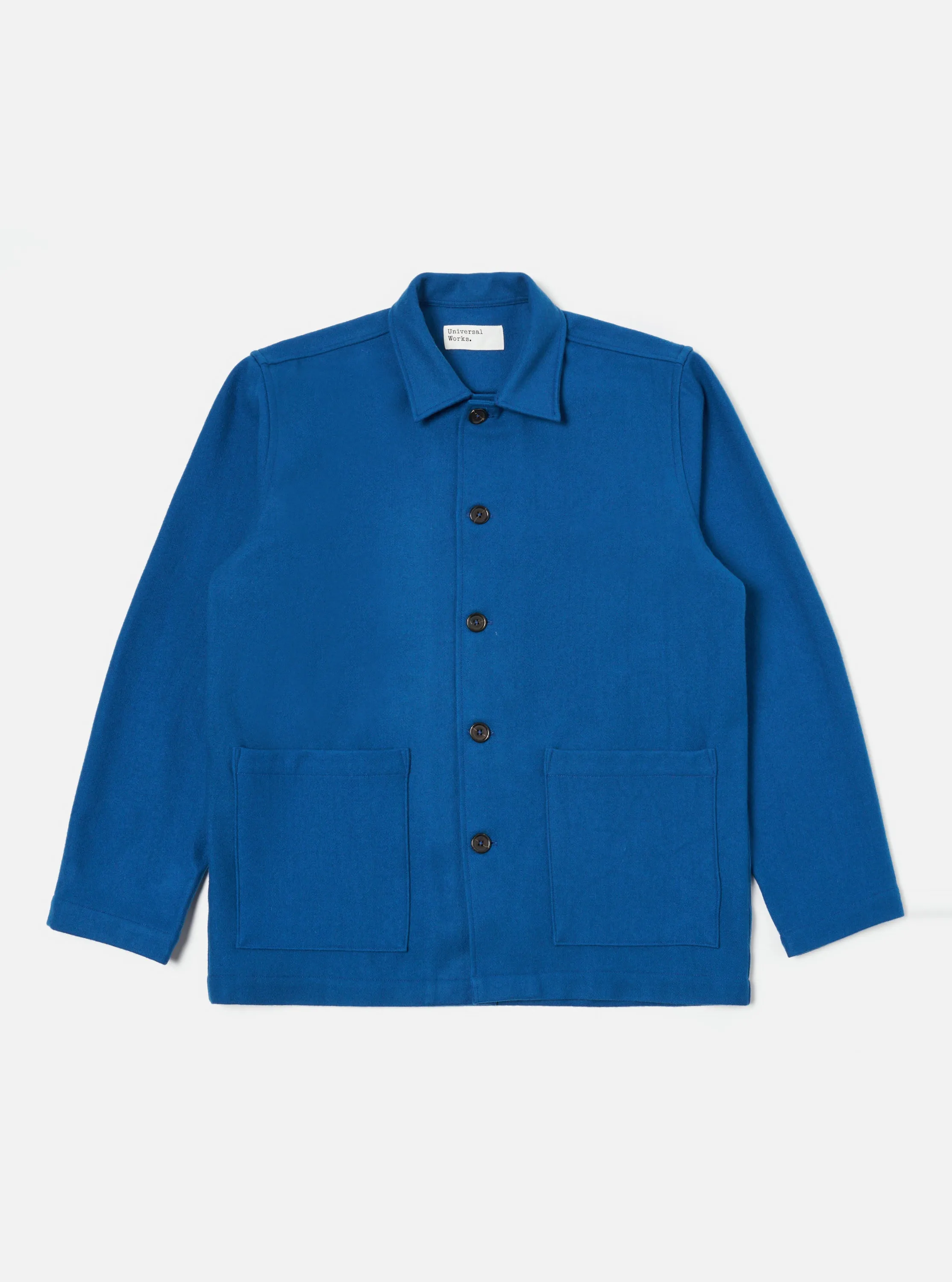 Universal Works Easy Jacket in Blue Melton sold by Universal Works