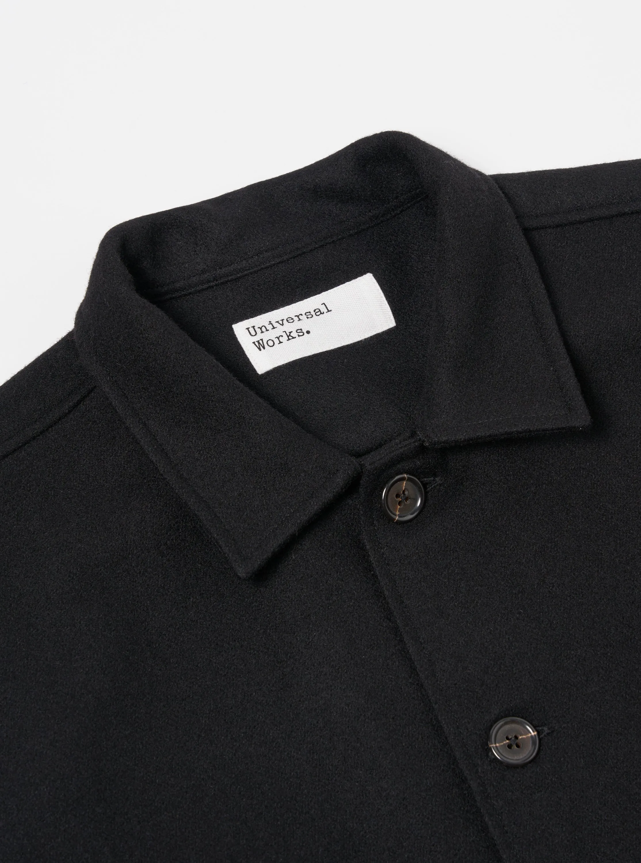 Universal Works Easy Jacket in Black Melton sold by Universal Works product image thumbnail 3
