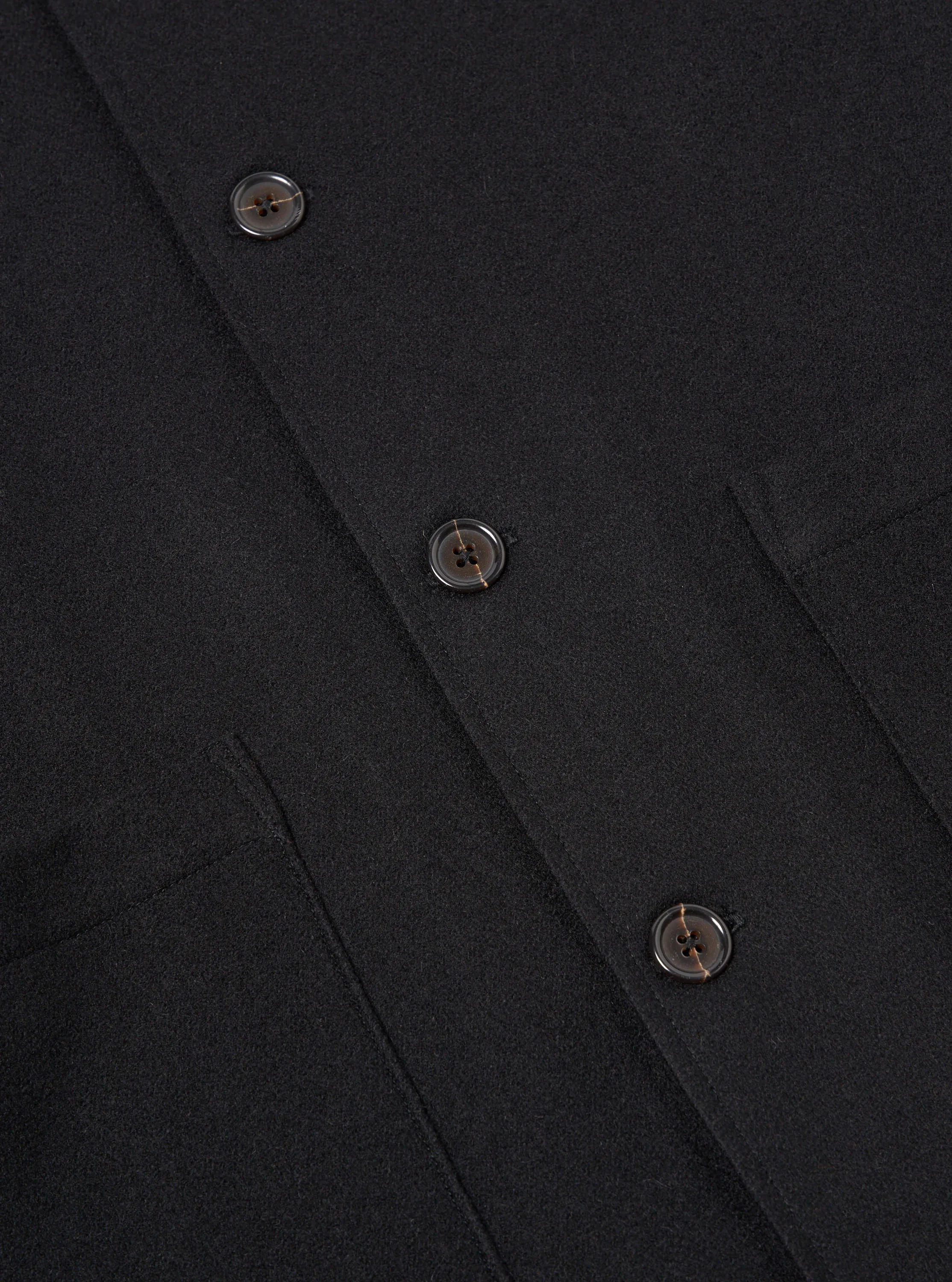 Universal Works Easy Jacket in Black Melton sold by Universal Works product image thumbnail 5