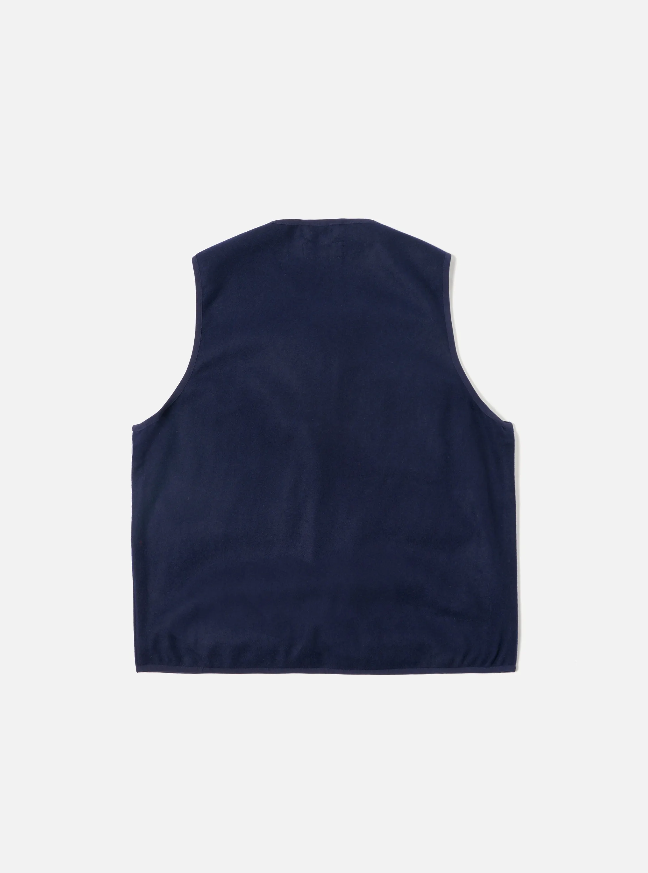 Universal Works 4 Pocket Gilet in Navy Melton sold by Universal Works product image thumbnail 3