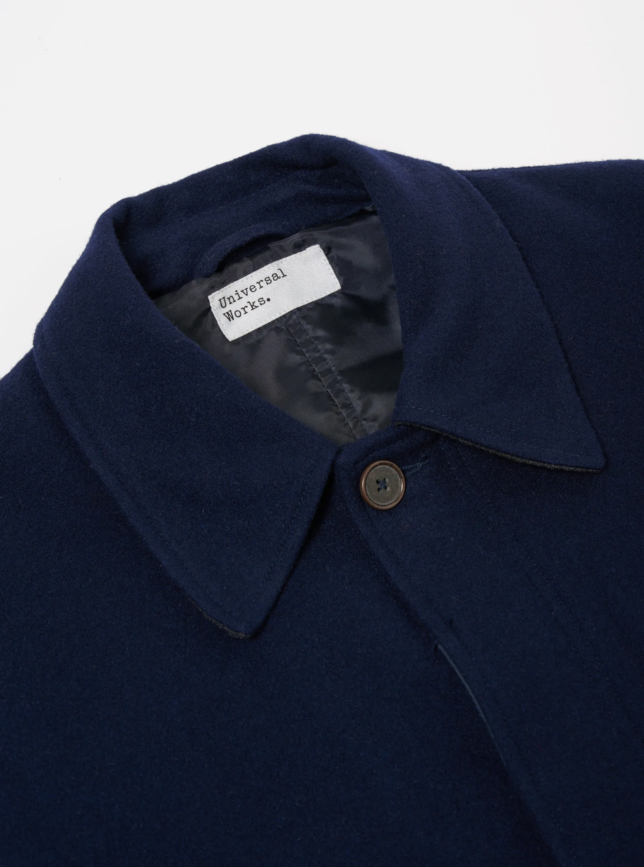 Universal Works Account Coat in Navy Melton sold by Universal Works product image thumbnail 3