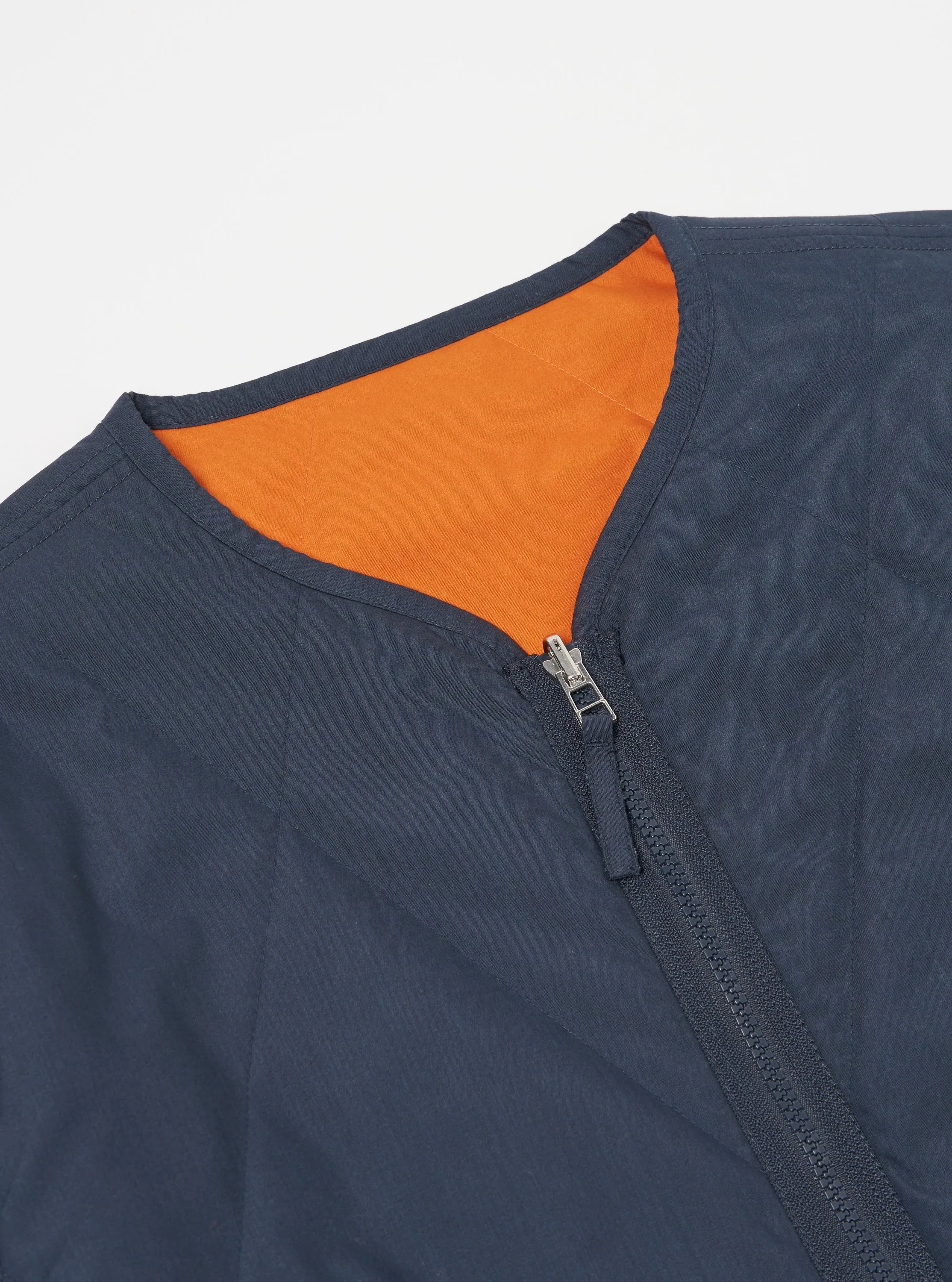 Universal Works Reversible Military Liner Jacket in Navy/Orange Recycled Polytech sold by Universal Works product image thumbnail 4