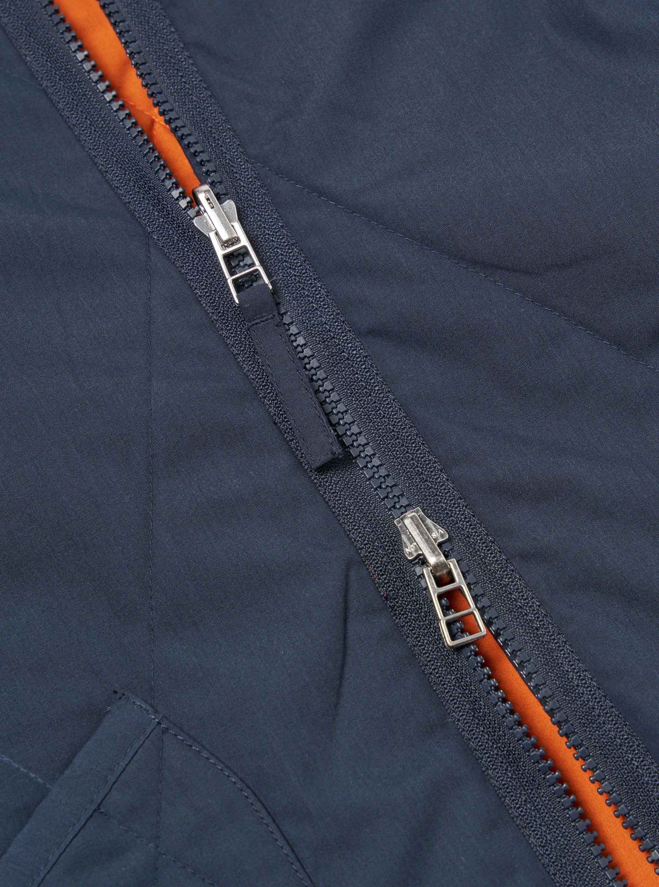 Universal Works Reversible Military Liner Jacket in Navy/Orange Recycled Polytech sold by Universal Works product image thumbnail 5