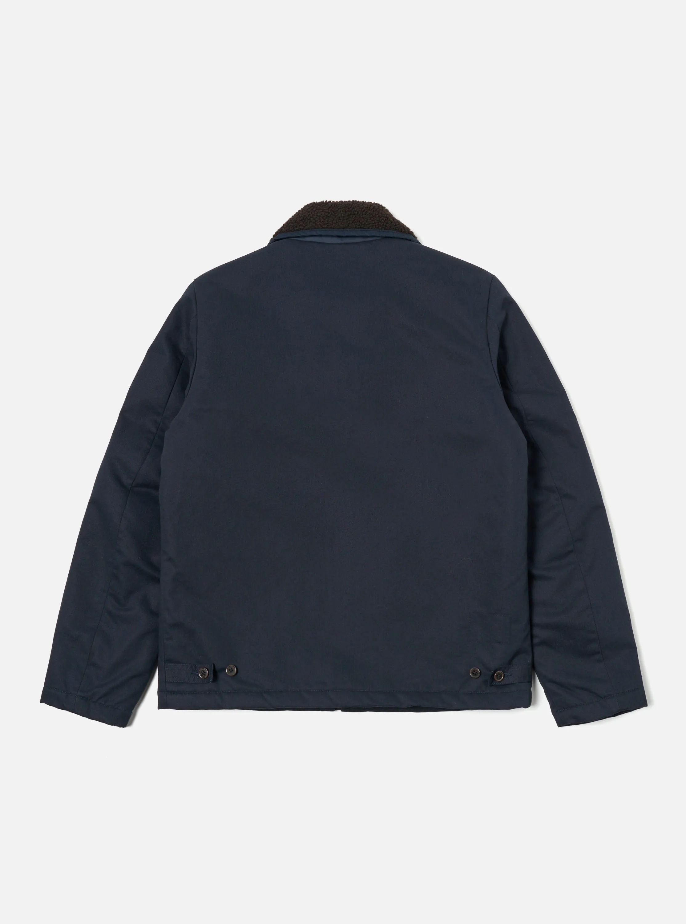 Universal Works Reversible N1 Jacket in Navy/Brown Brushed Polytech/Sherpa sold by Universal Works product image thumbnail 2