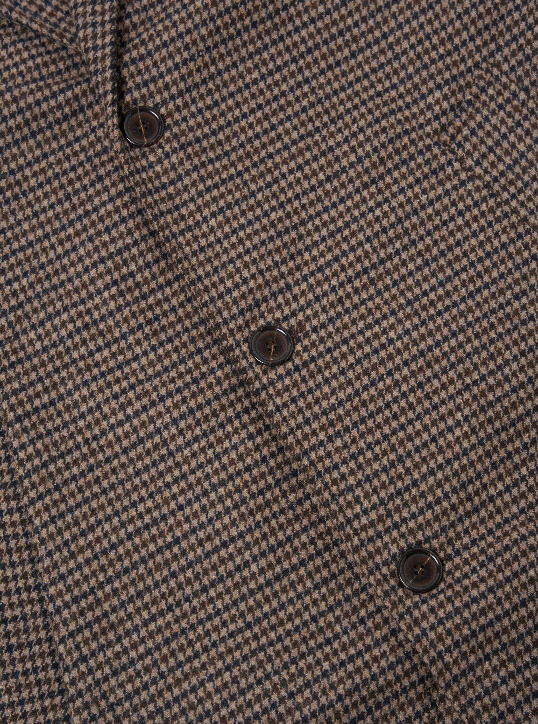 Universal Works Top Coat in Stone/Navy Carde Tweed sold by Universal Works product image thumbnail 4