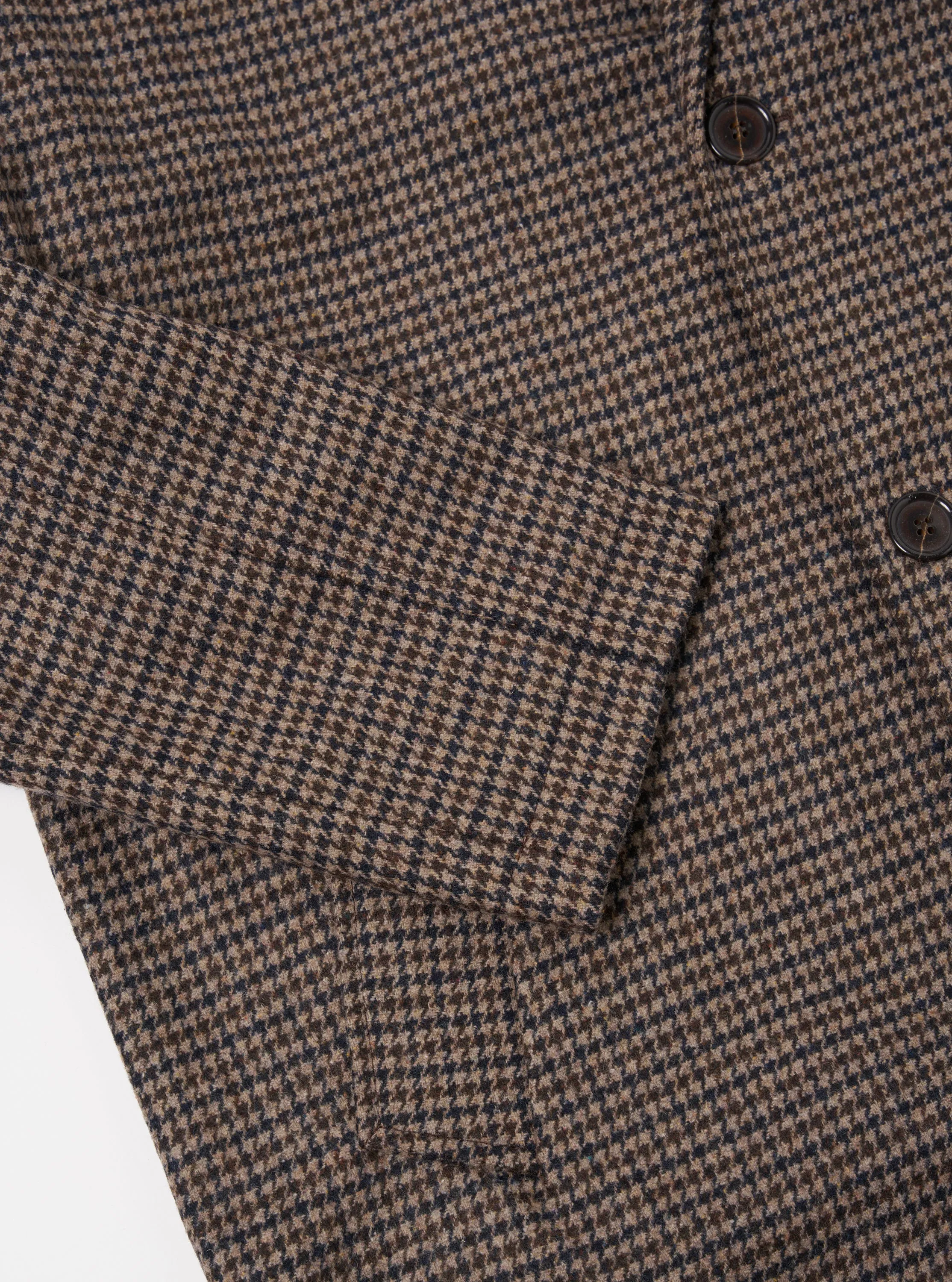 Universal Works Top Coat in Stone/Navy Carde Tweed sold by Universal Works product image thumbnail 5