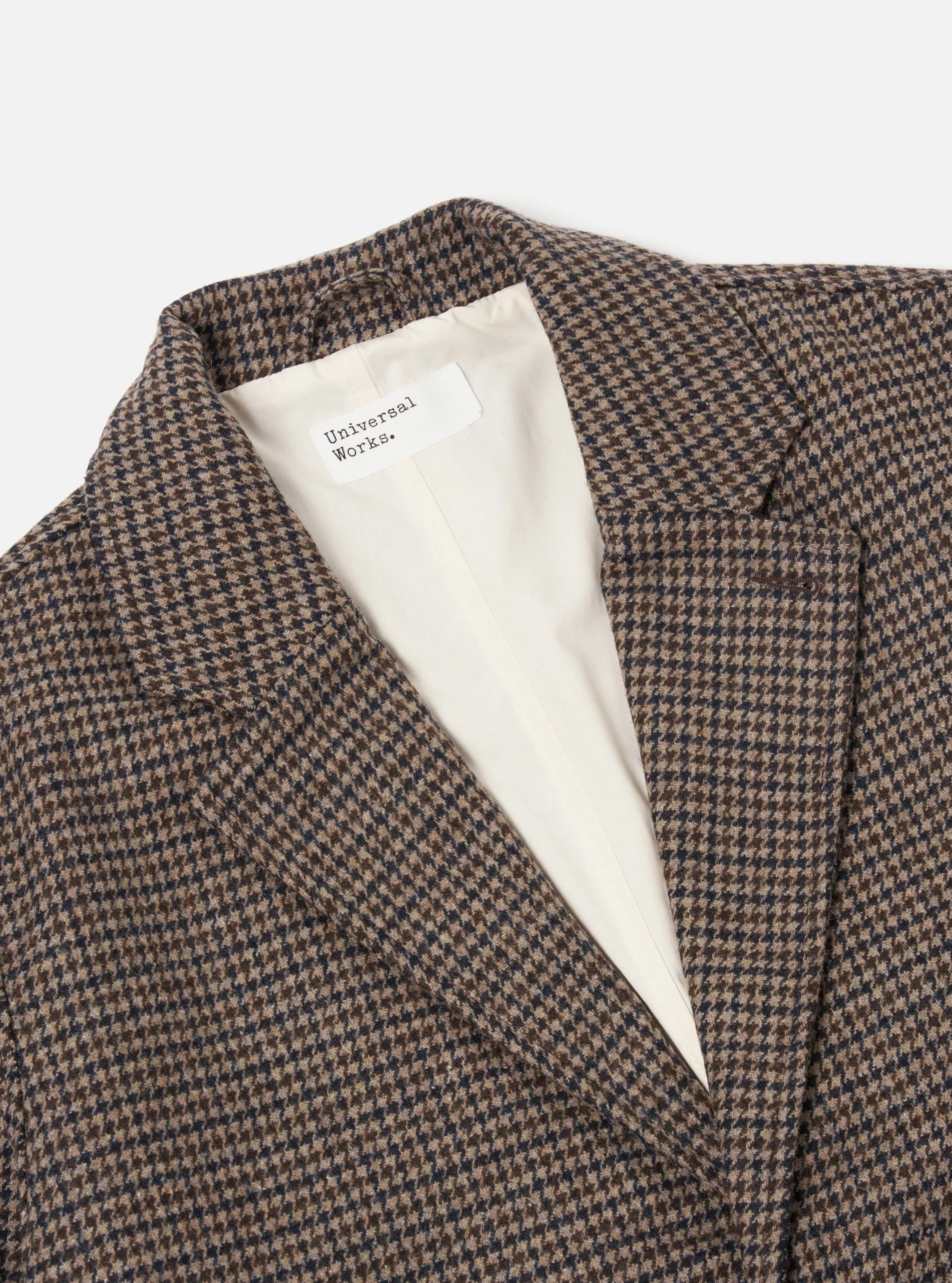 Universal Works Top Coat in Stone/Navy Carde Tweed sold by Universal Works product image thumbnail 3