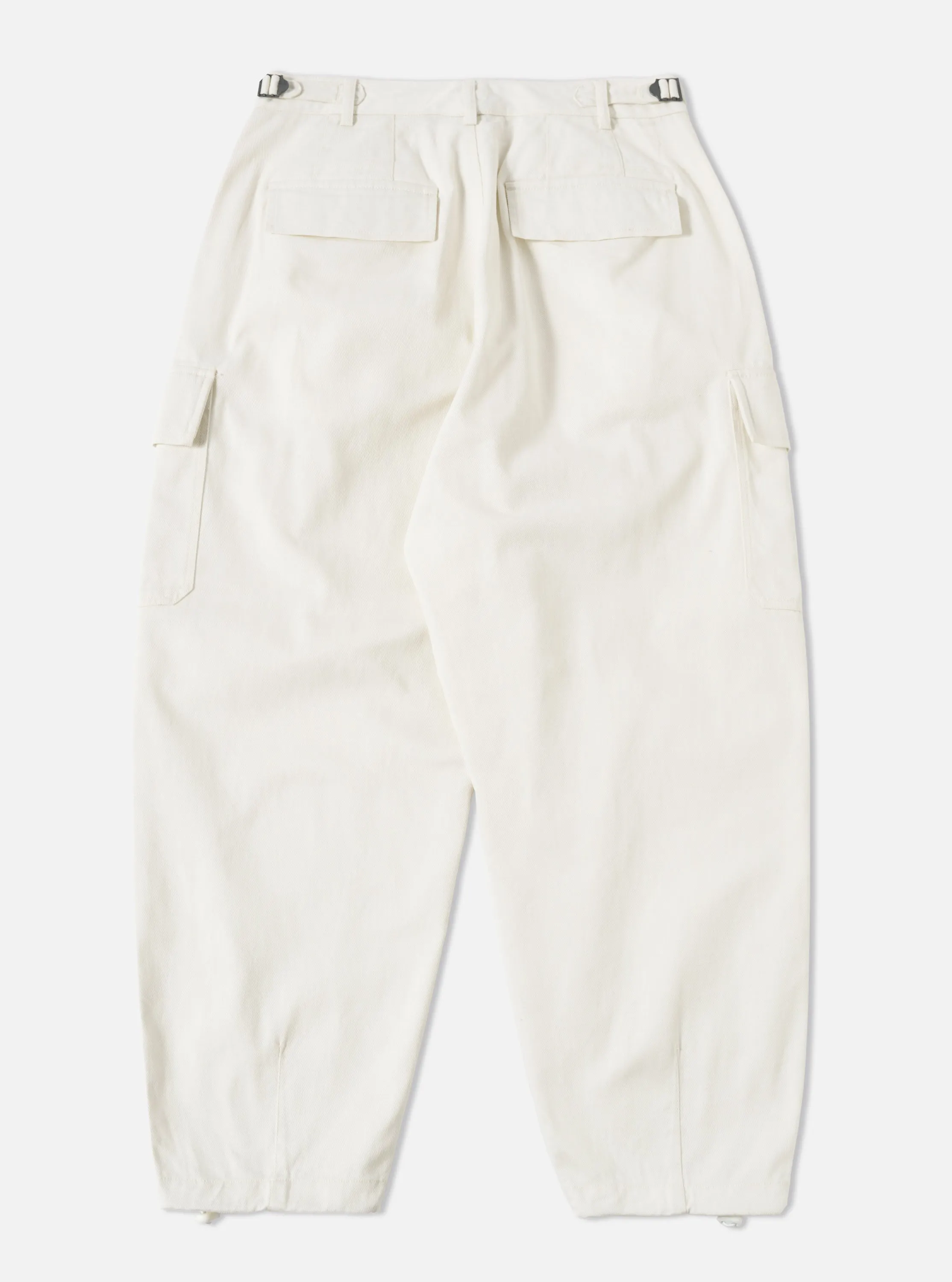 Universal Works Loose Cargo Pant in Winter White Winter Twill sold by Universal Works product image thumbnail 2