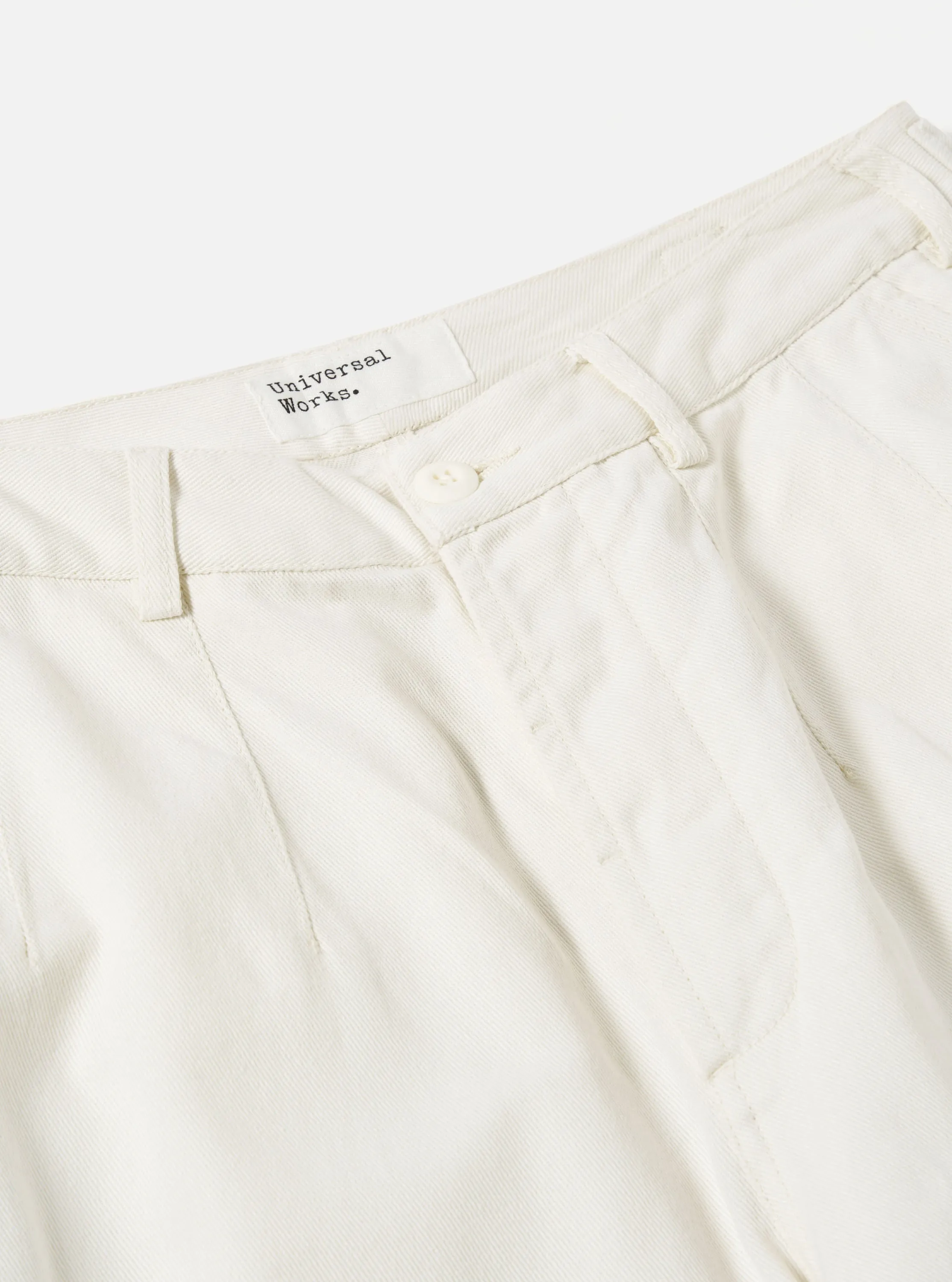 Universal Works Loose Cargo Pant in Winter White Winter Twill sold by Universal Works product image thumbnail 3