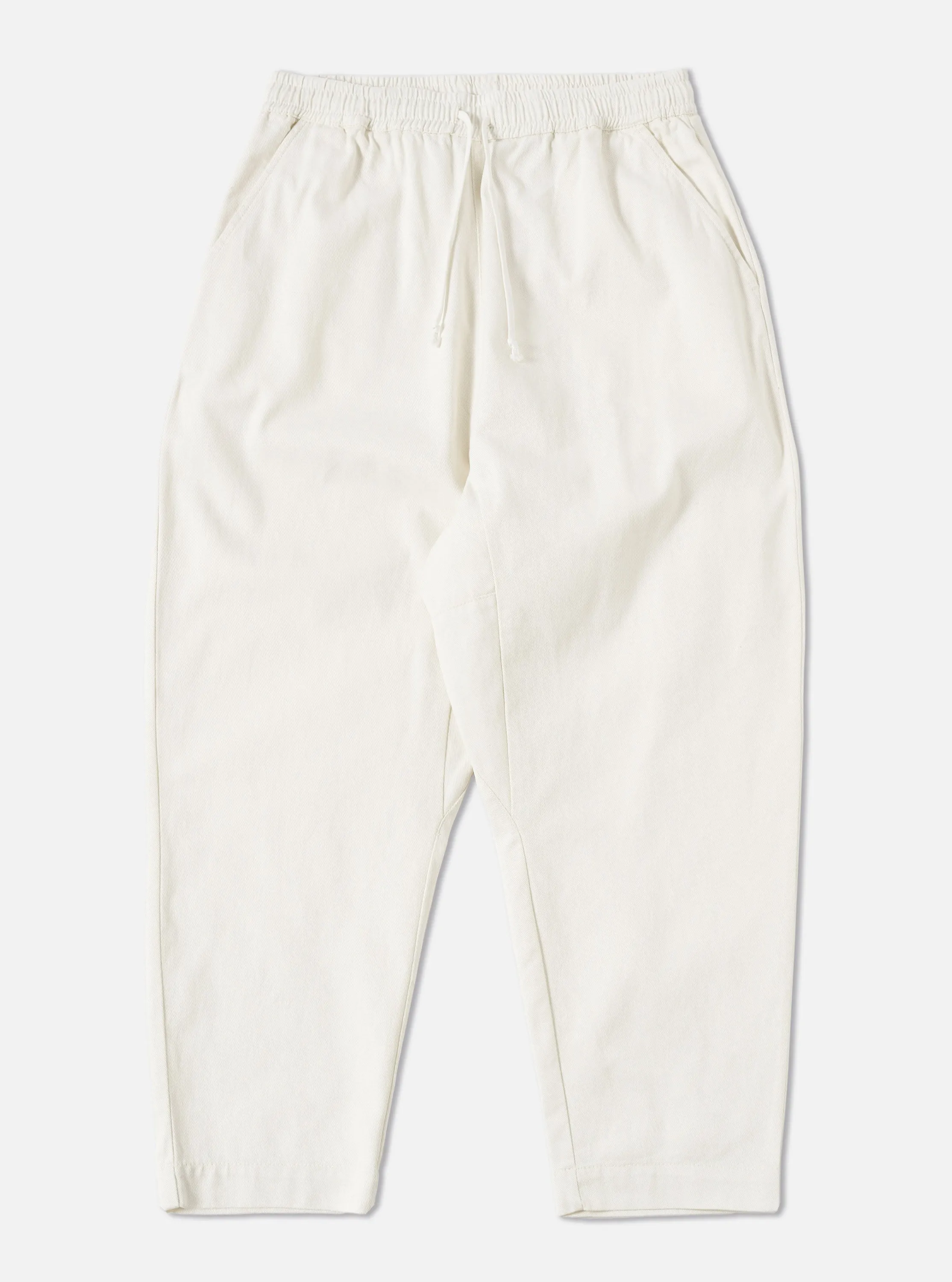 Universal Works Braga Pant in Winter White Winter Twill sold by Universal Works