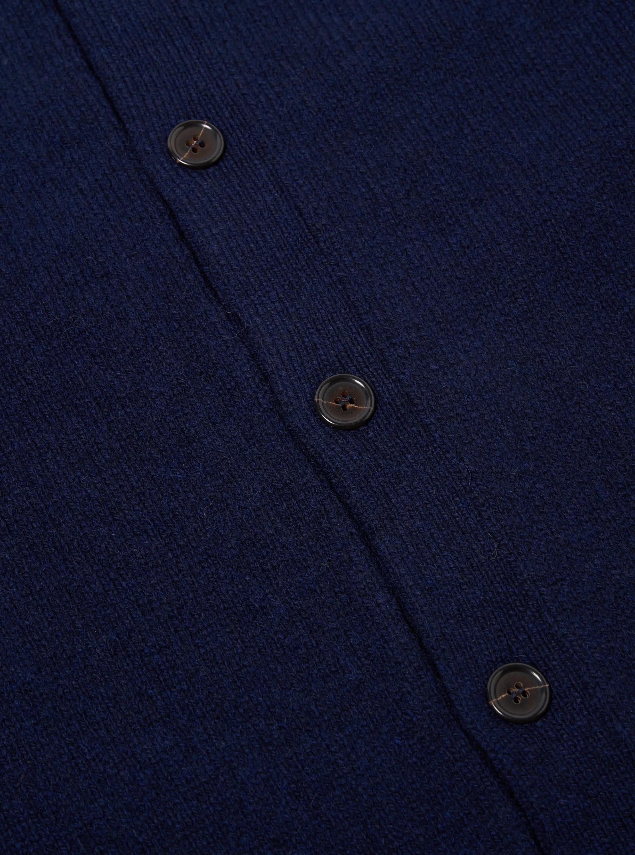 Universal Works David Cardigan in Navy Eco Wool sold by Universal Works product image thumbnail 4