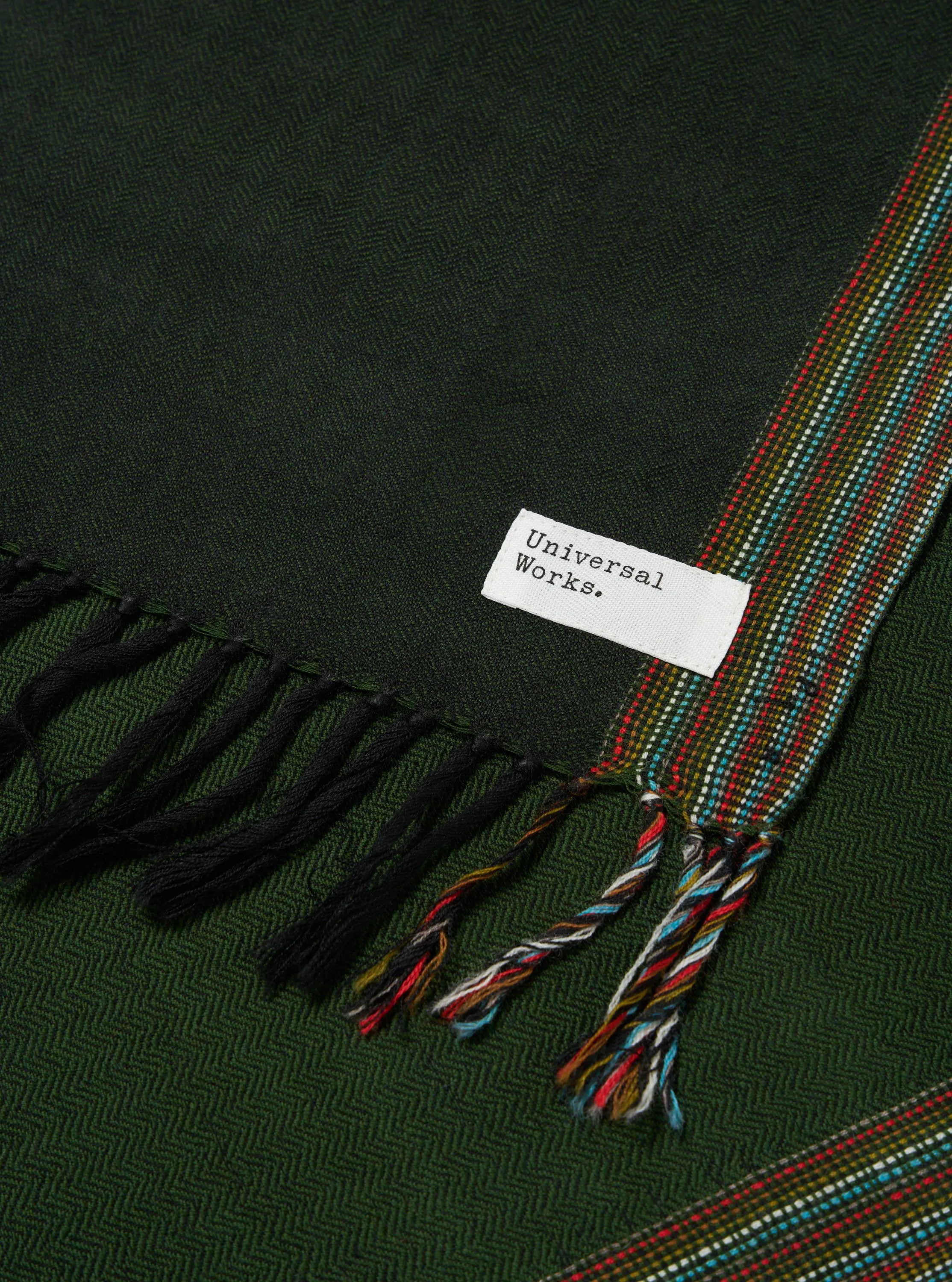 Universal Works Wool Scarf in Forest Merino Wool sold by Universal Works product image thumbnail 2