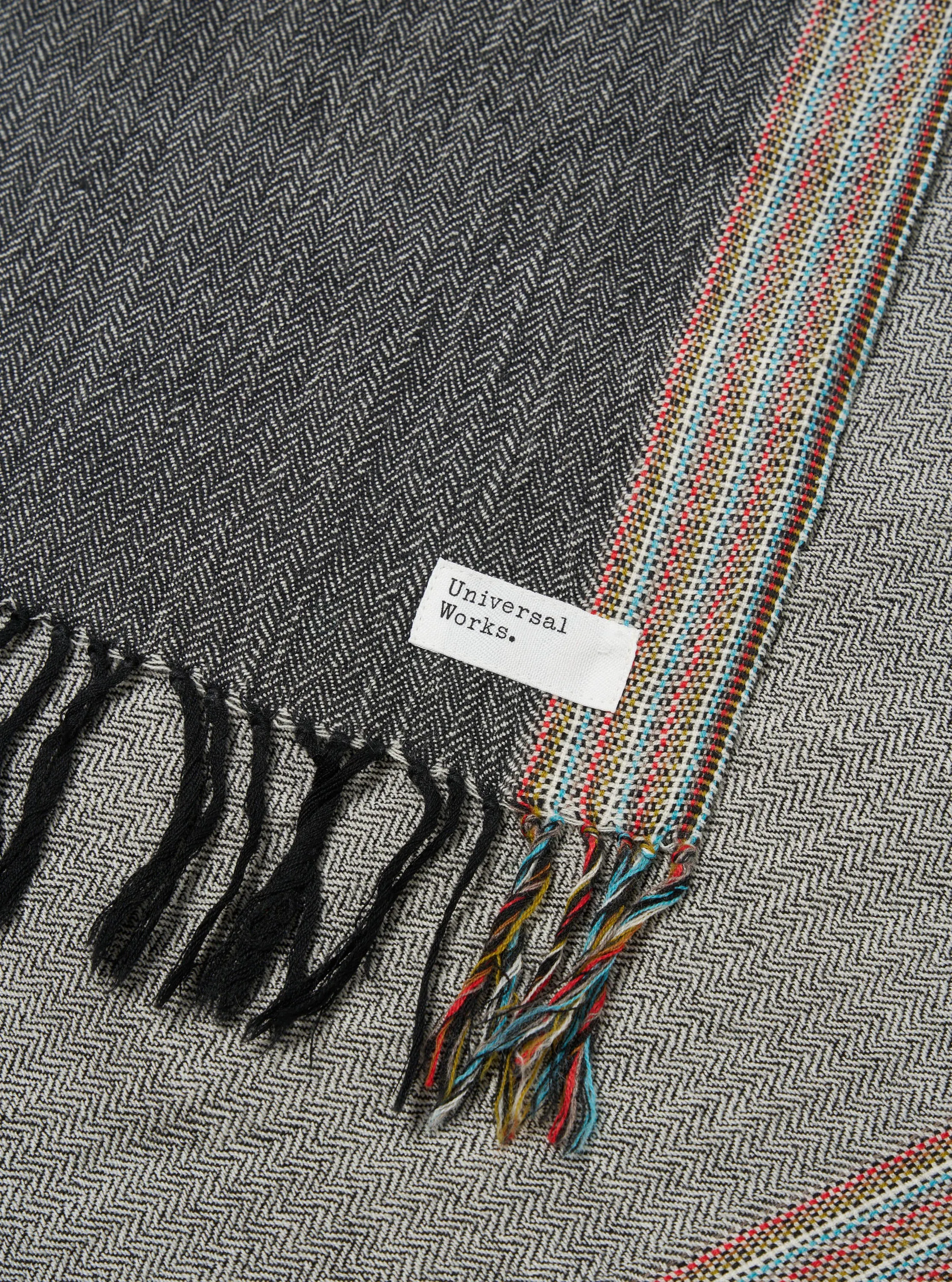Universal Works Wool Scarf in Grey Merino Wool sold by Universal Works product image thumbnail 2