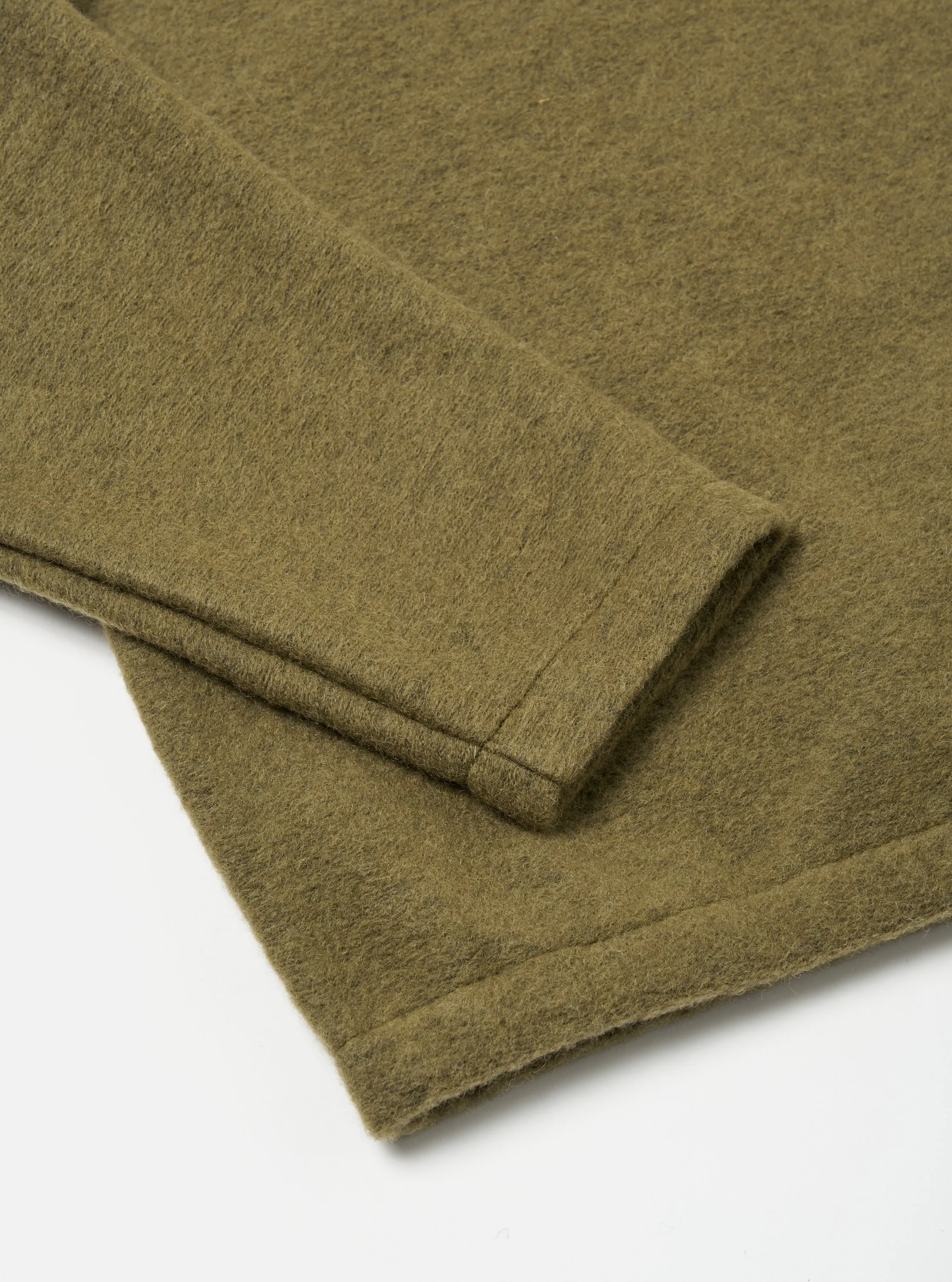 Universal Works Ramsay Quarter Zip in Lovat Wool Fleece sold by Universal Works product image thumbnail 4