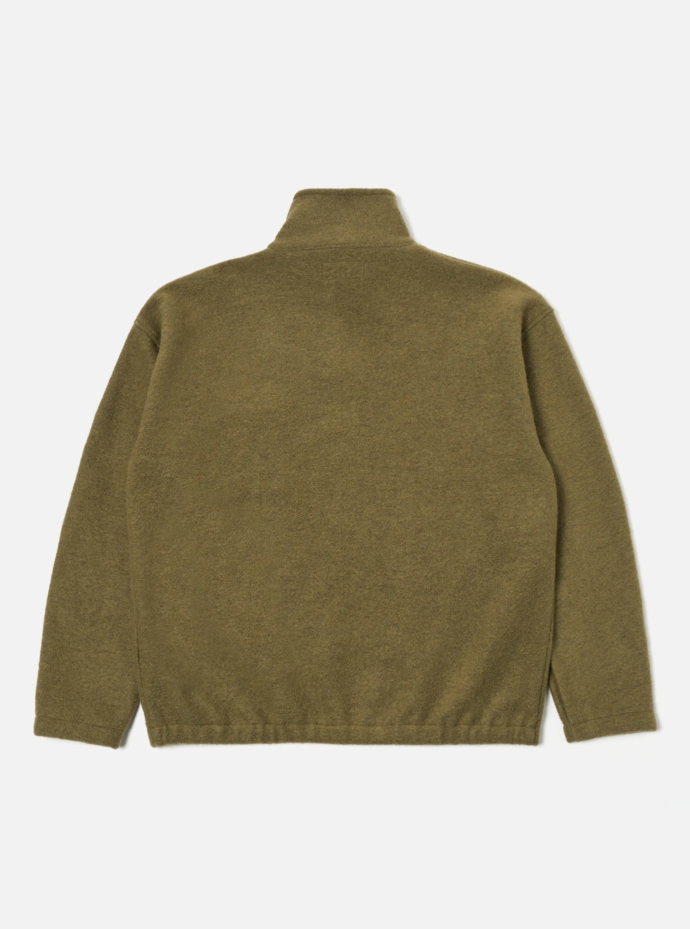 Universal Works Ramsay Quarter Zip in Lovat Wool Fleece sold by Universal Works product image thumbnail 2