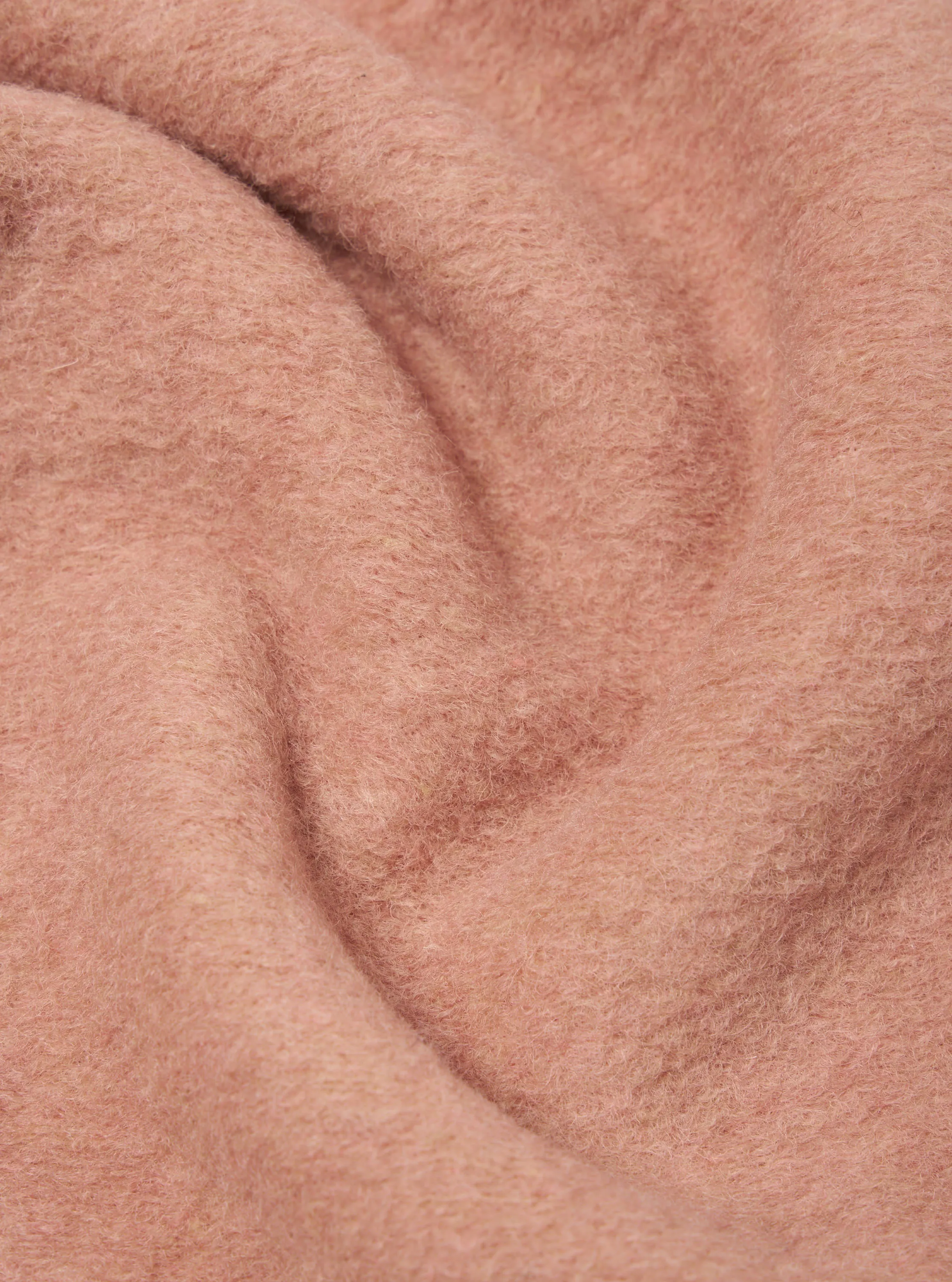 Universal Works Ramsay Quarter Zip in Pink Wool Fleece sold by Universal Works product image thumbnail 5