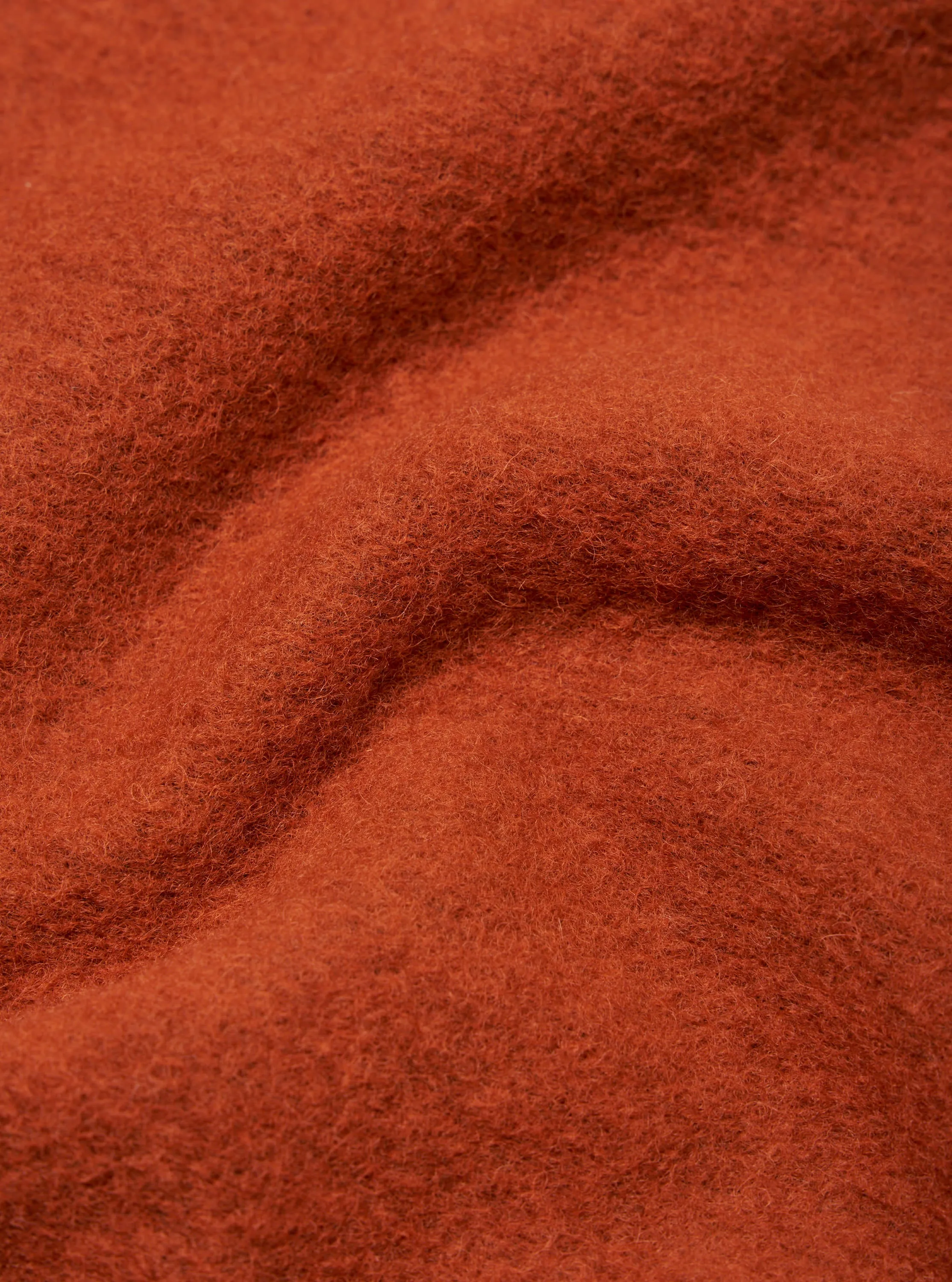 Universal Works Ramsay Quarter Zip in Orange Wool Fleece sold by Universal Works product image thumbnail 5