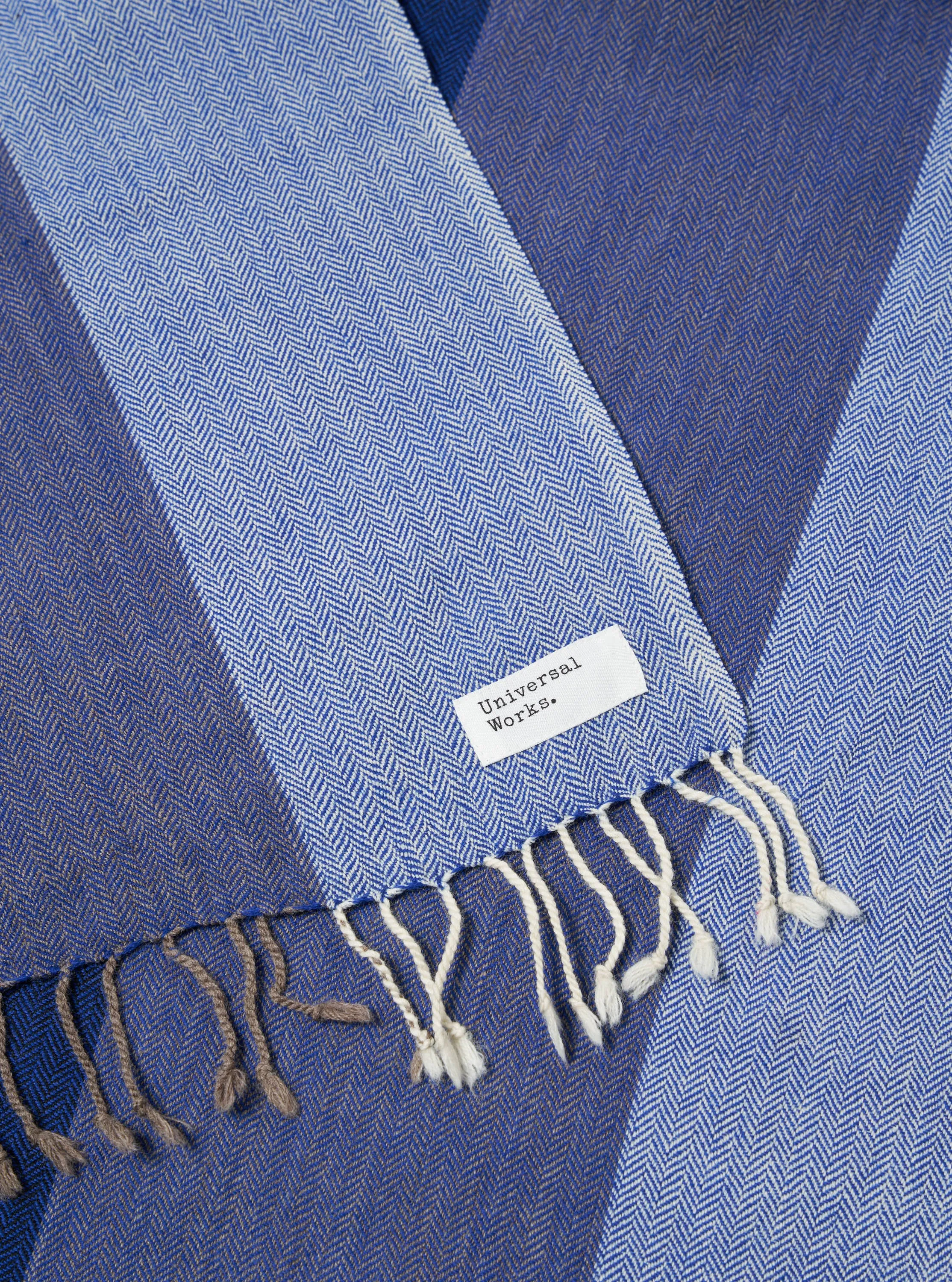 Universal Works Wool Scarf in Navy Merino Wool sold by Universal Works product image thumbnail 2