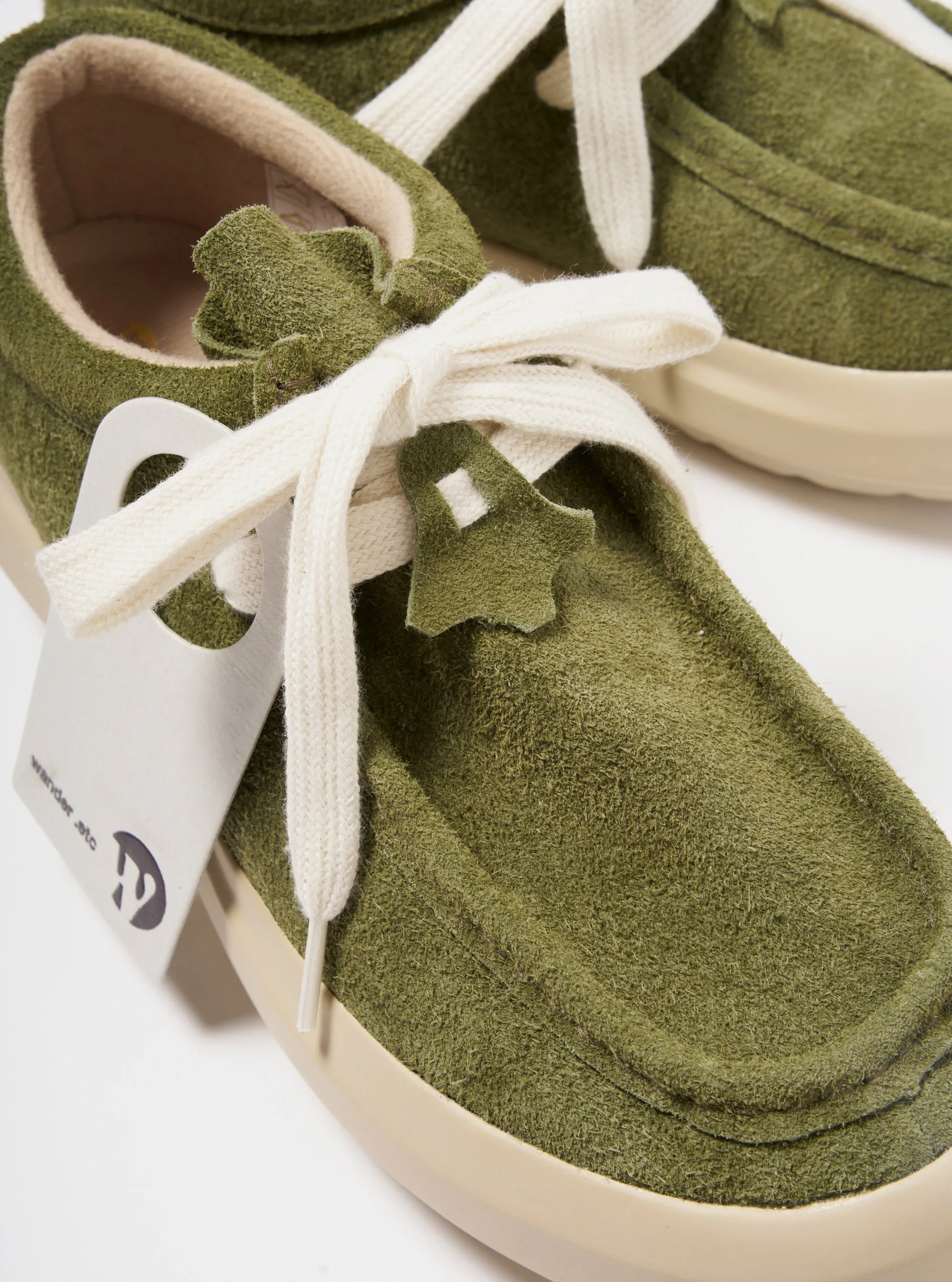 Wander FD/08 in Green/Off White Hairy Suede sold by Universal Works product image thumbnail 5
